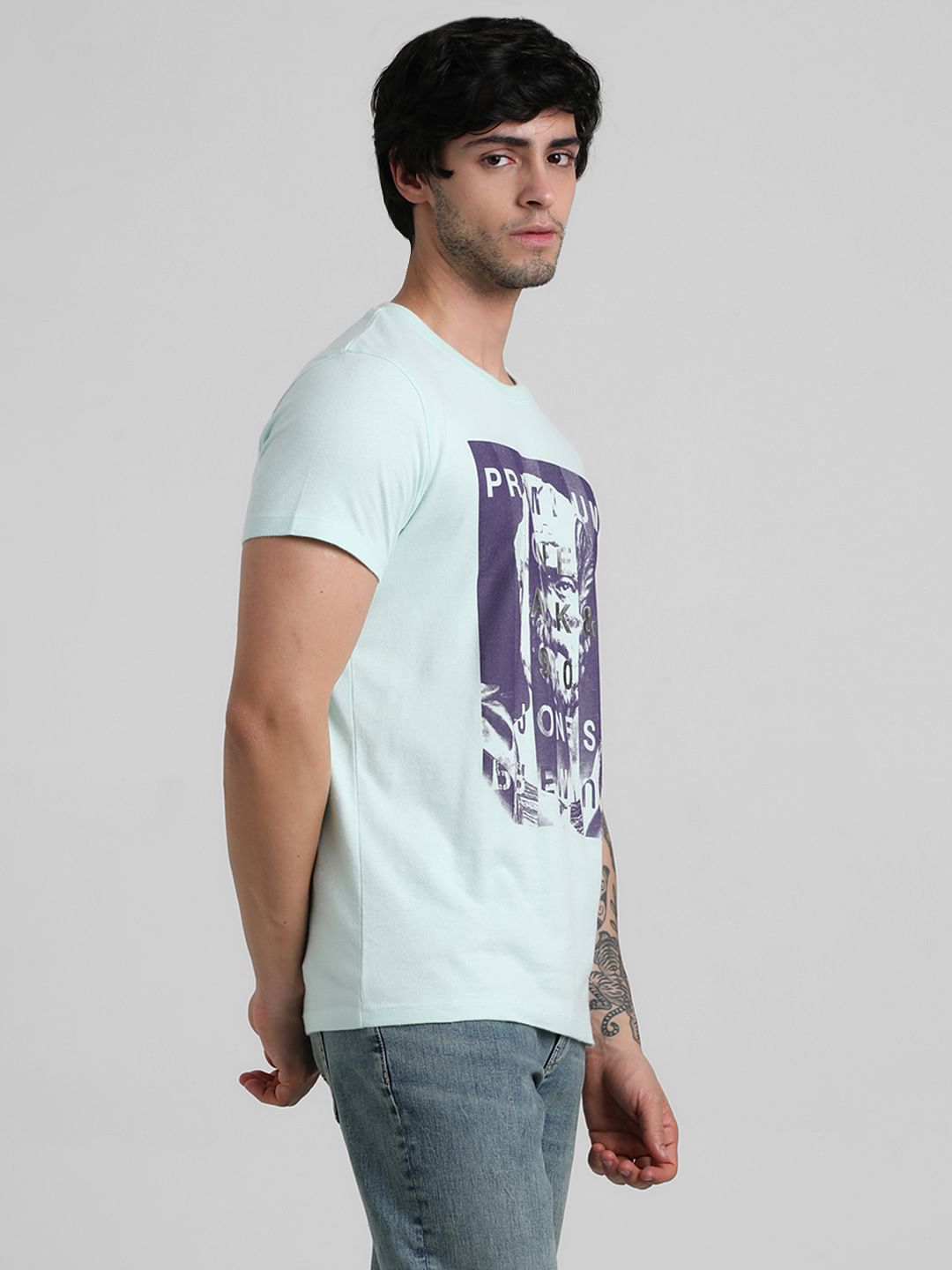 Green Logo Graphic Print T-shirt