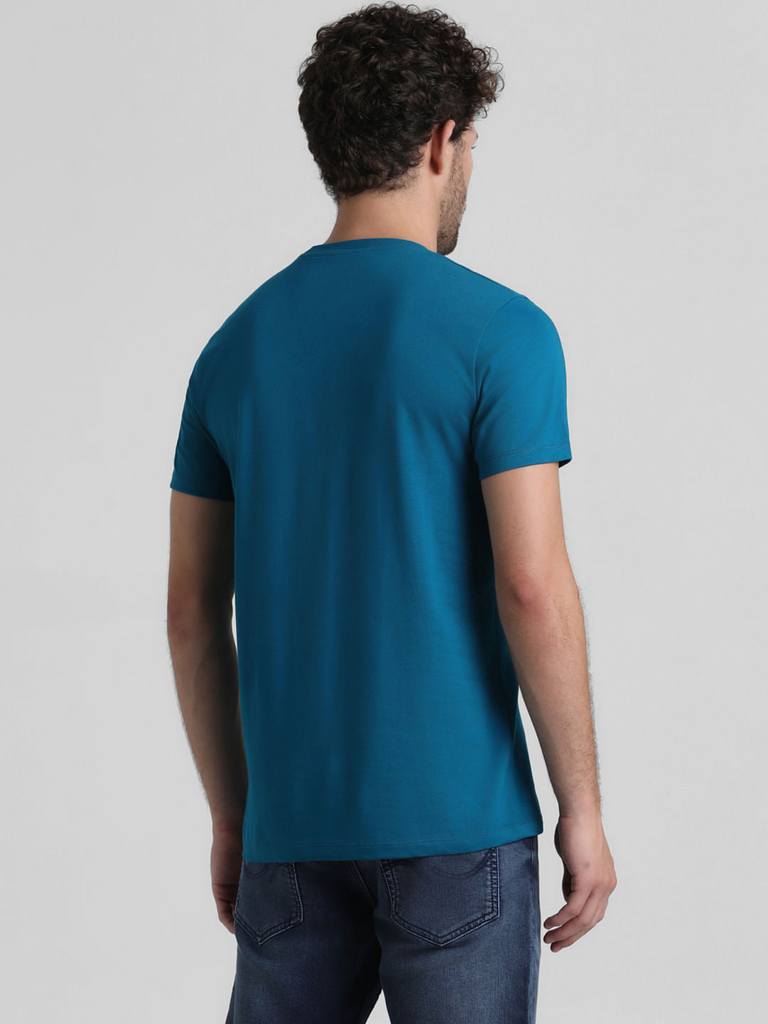 Blue Graphic Print T-shirt