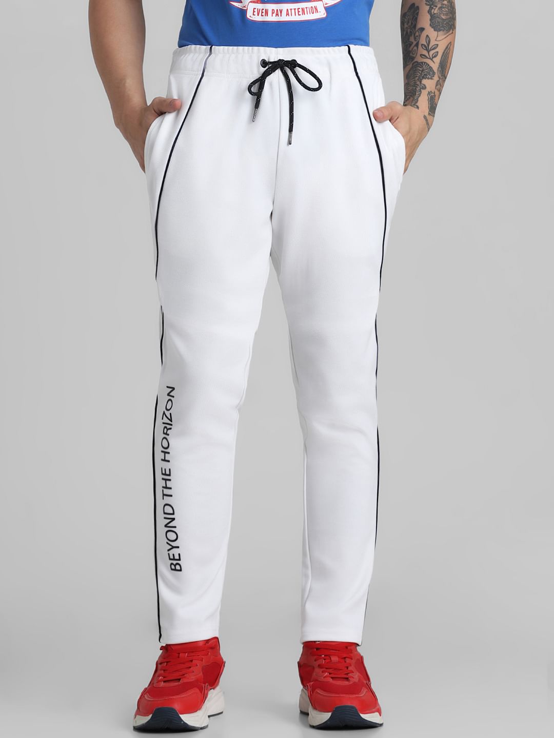 White Mid Rise Sweatpants - S