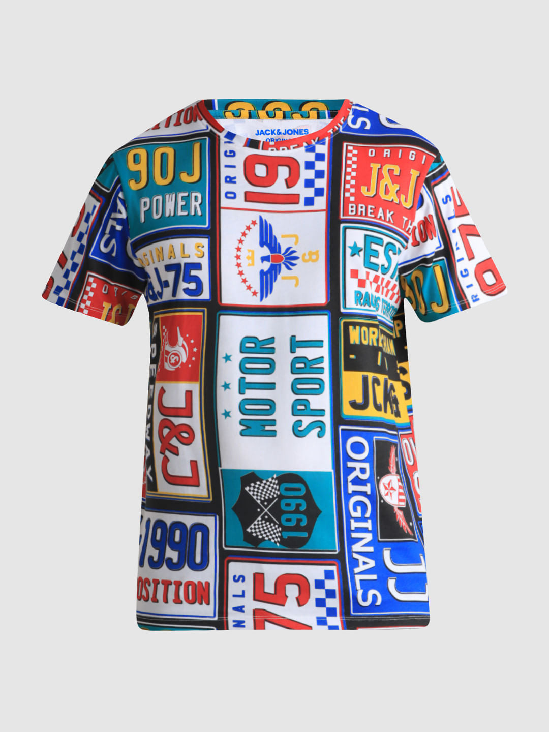 URBAN RACERS by JACK&JONES Multi-Colour Motorsport Print T-shirt