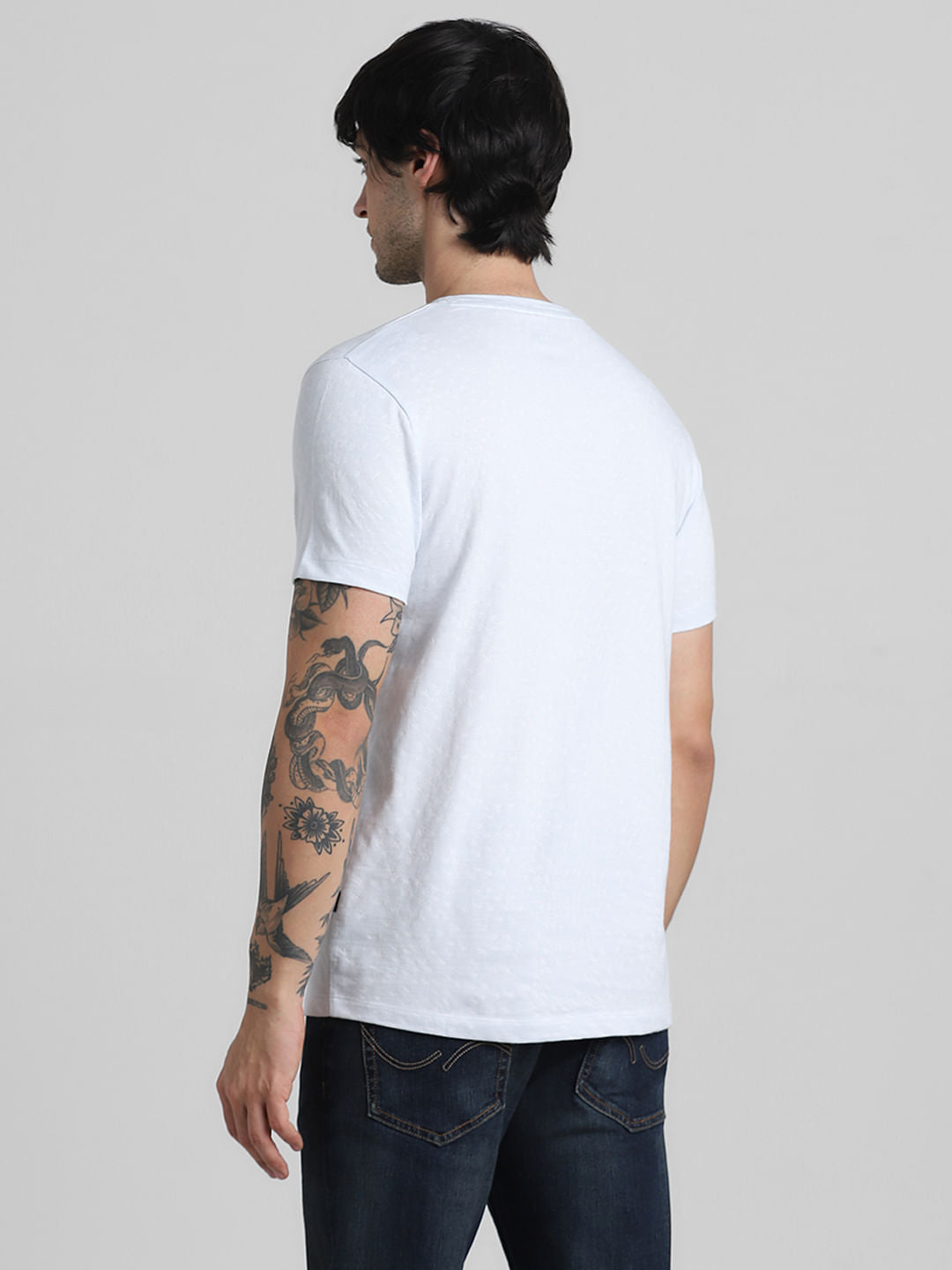 Light Blue Jacqaurd T-shirt