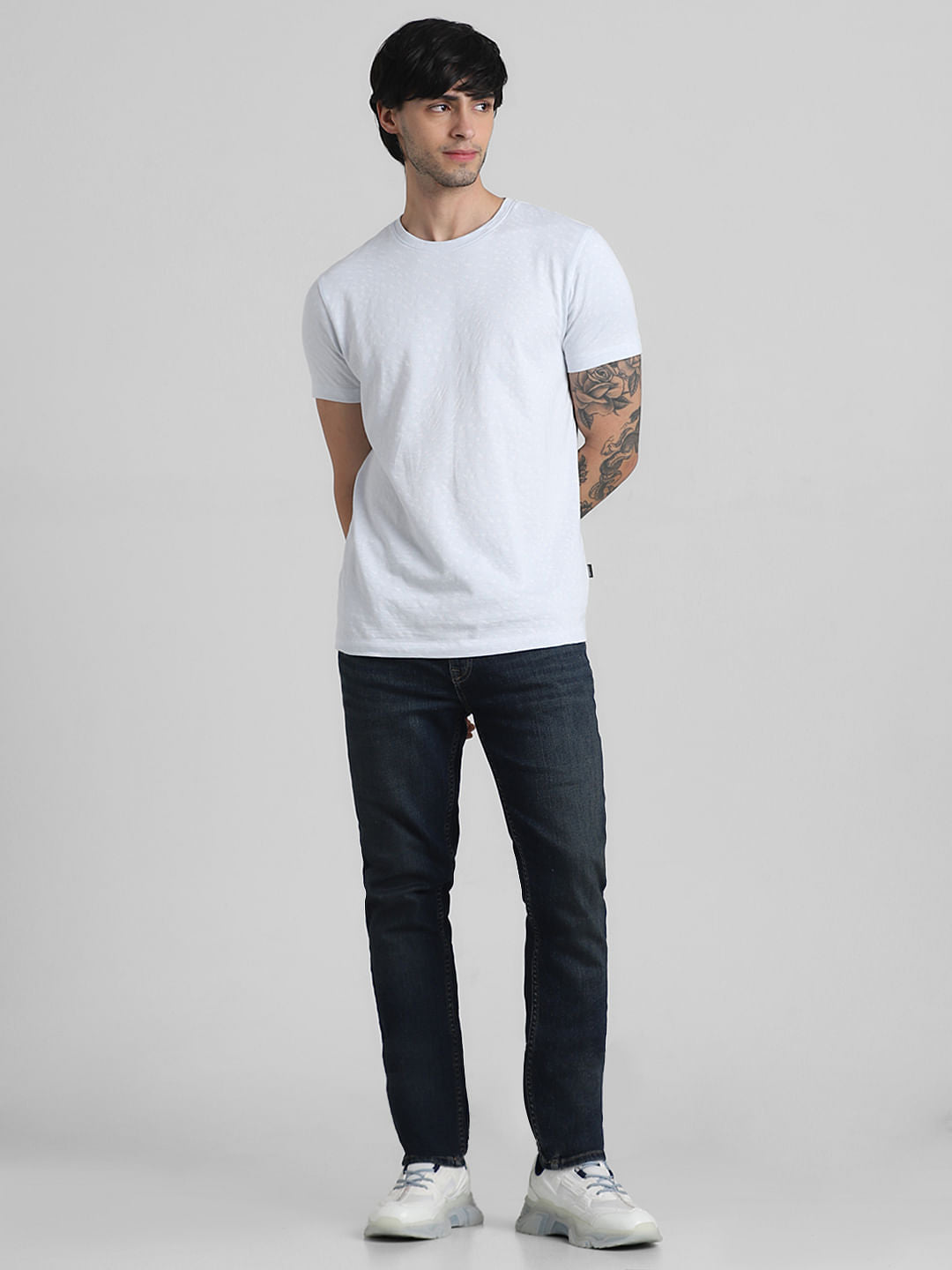 Light Blue Jacqaurd T-shirt