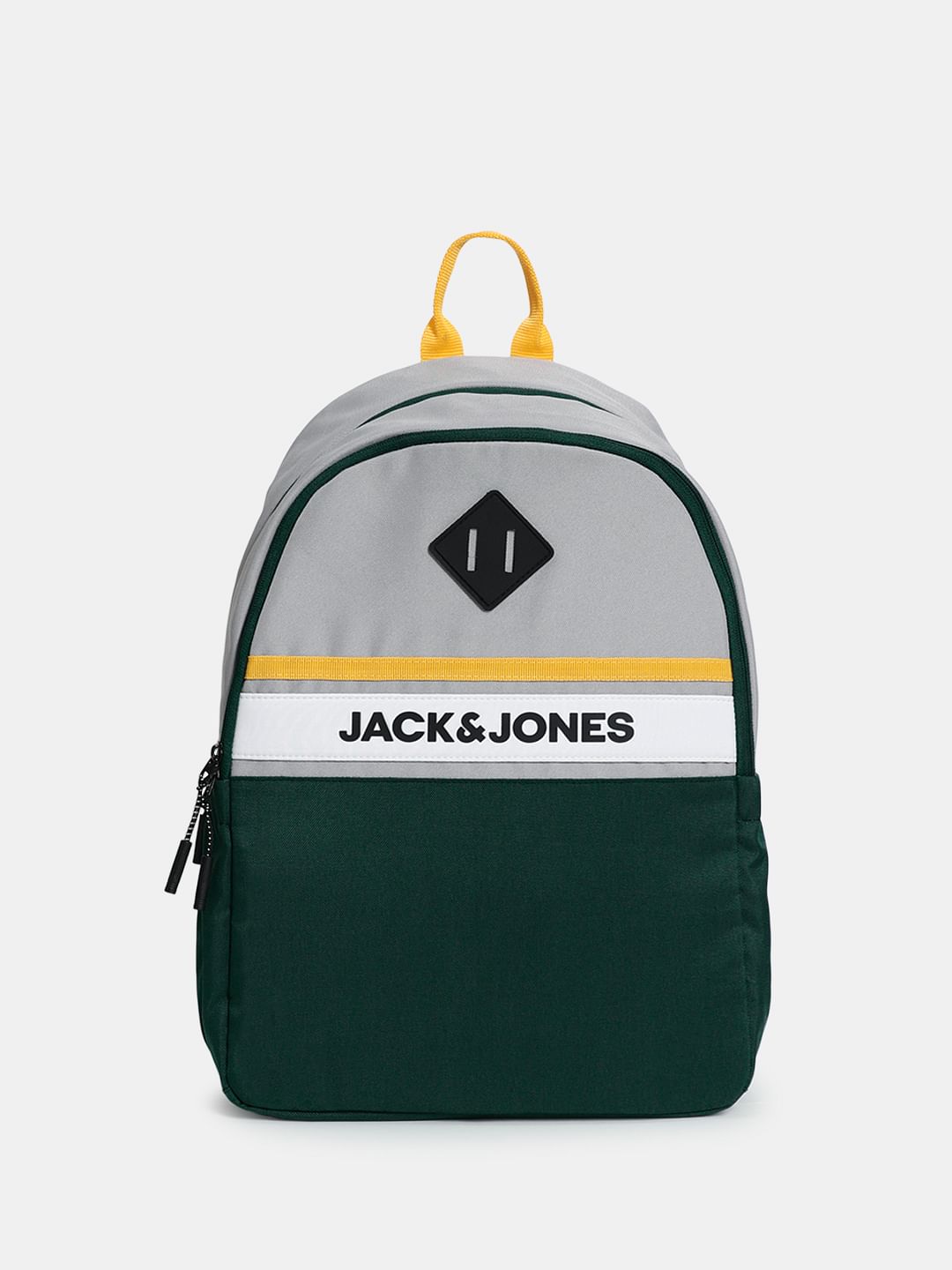 Green Colourblocked Backpack - ONE