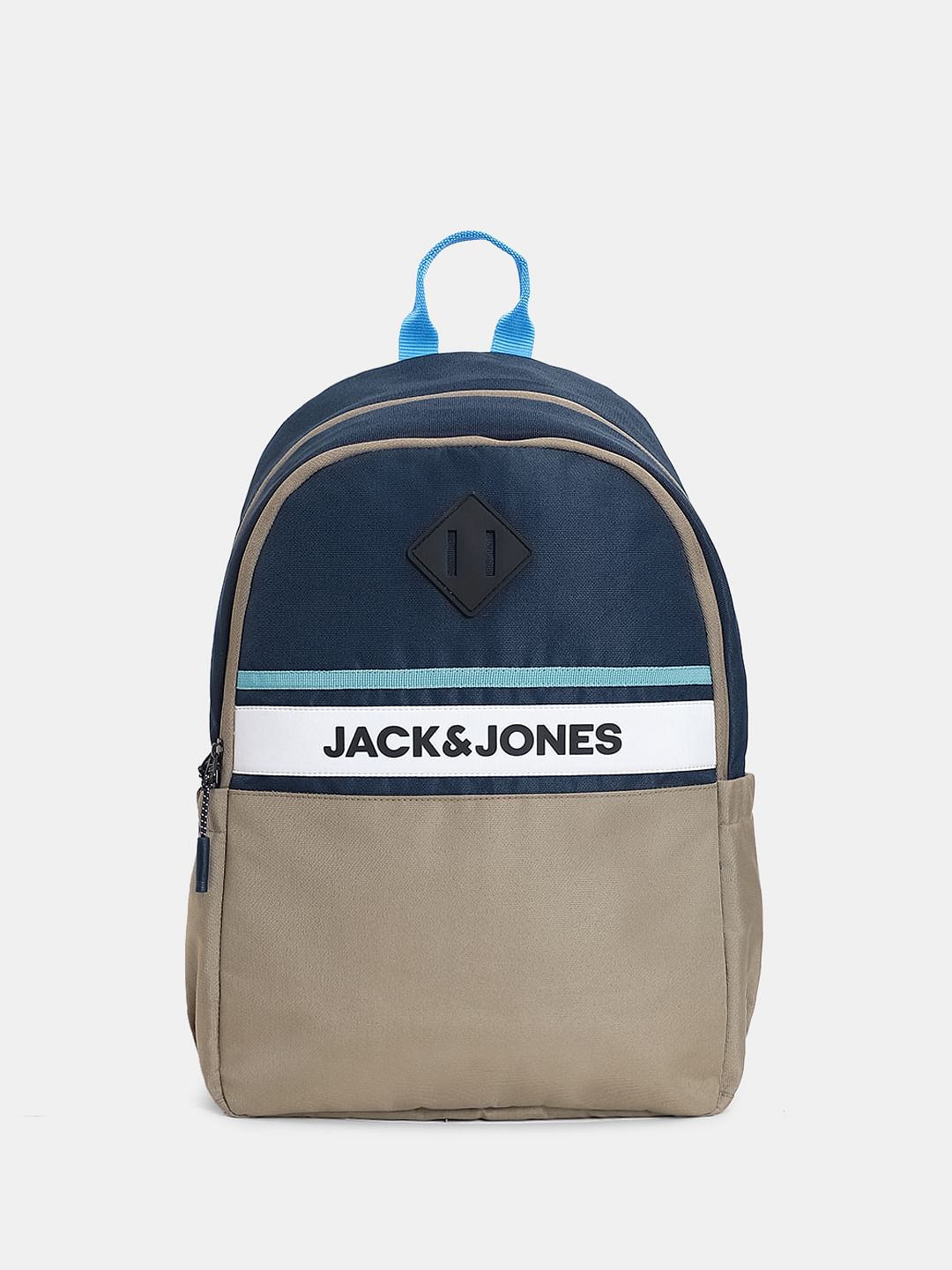 Grey Colourblocked Backpack - ONE