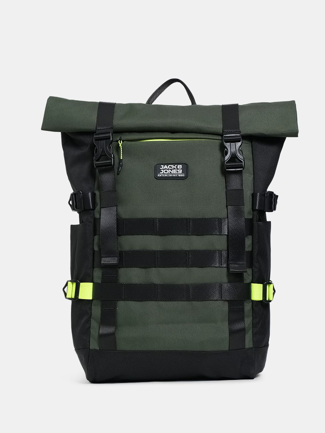 Olive Roll-Top Backpack - ONE