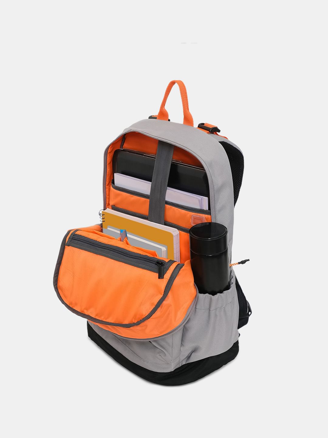 Grey & Orange Backpack