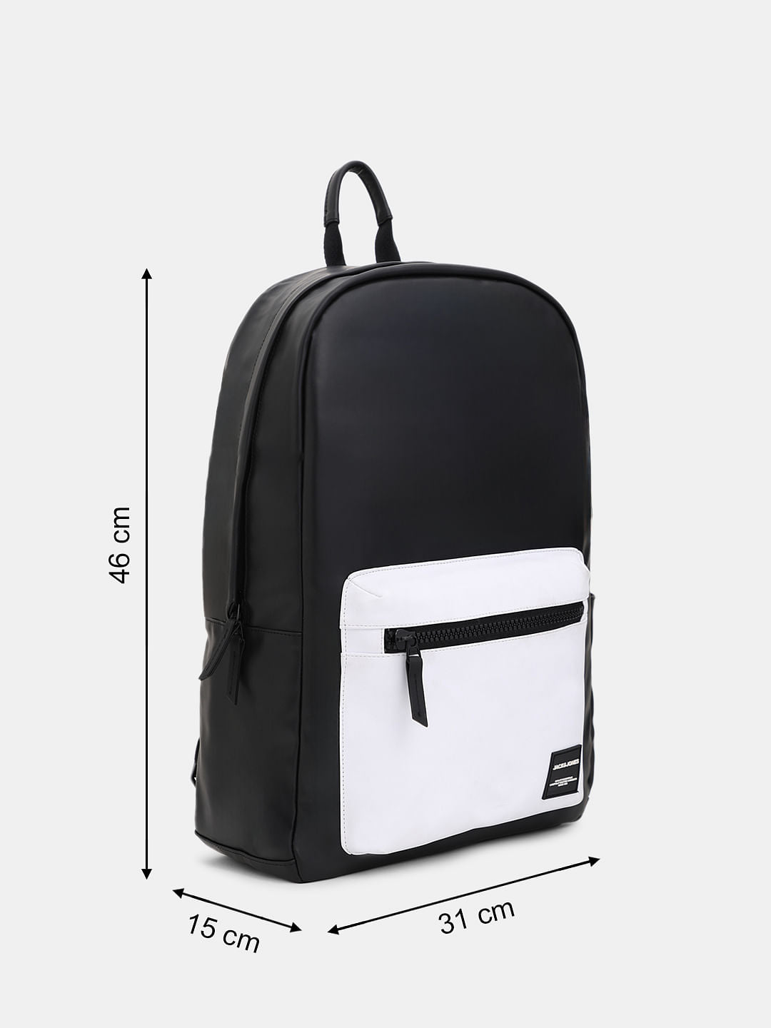 Black Colourblocked Backpack