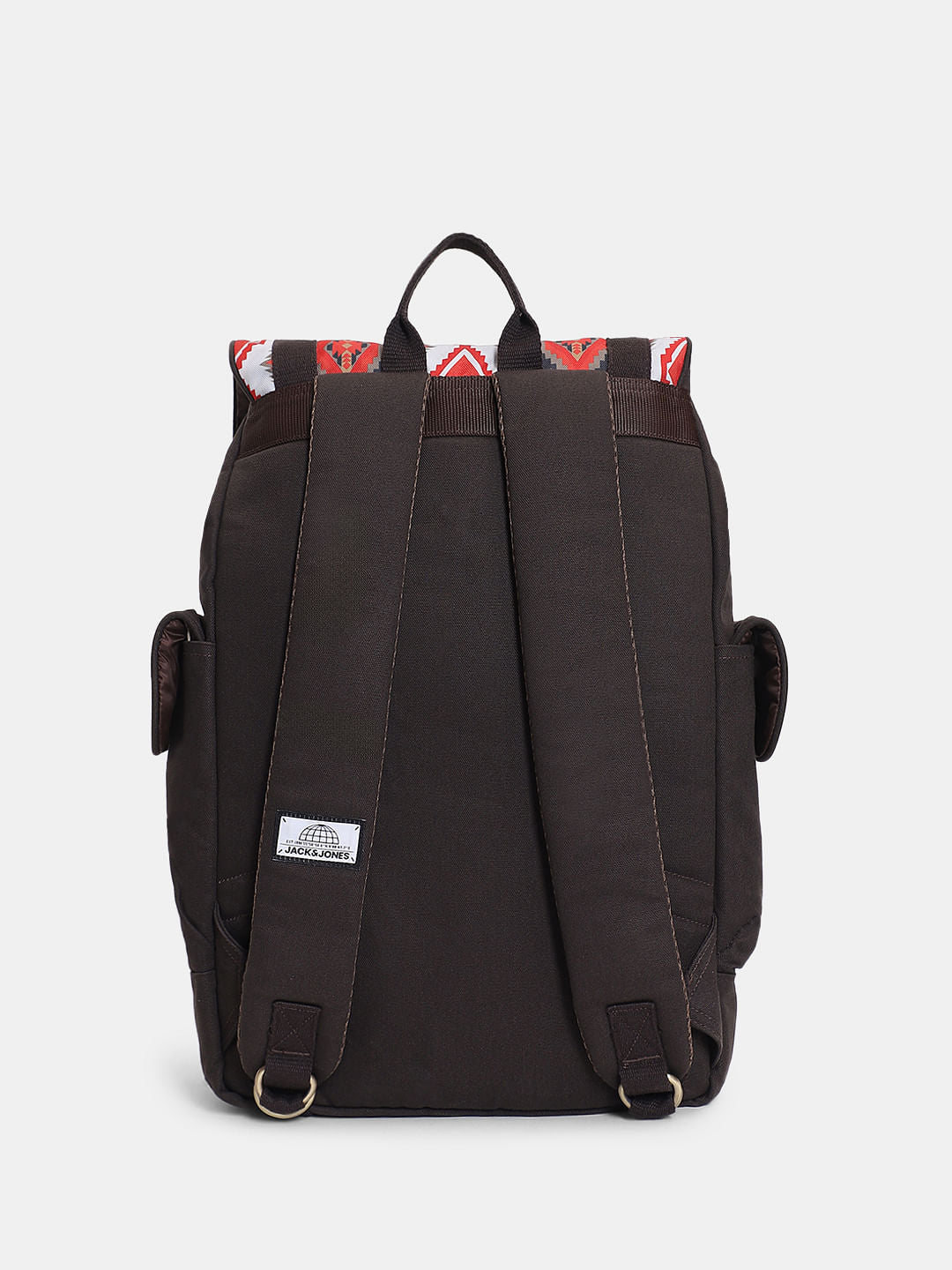 Dark Brown Aztec Print Backpack