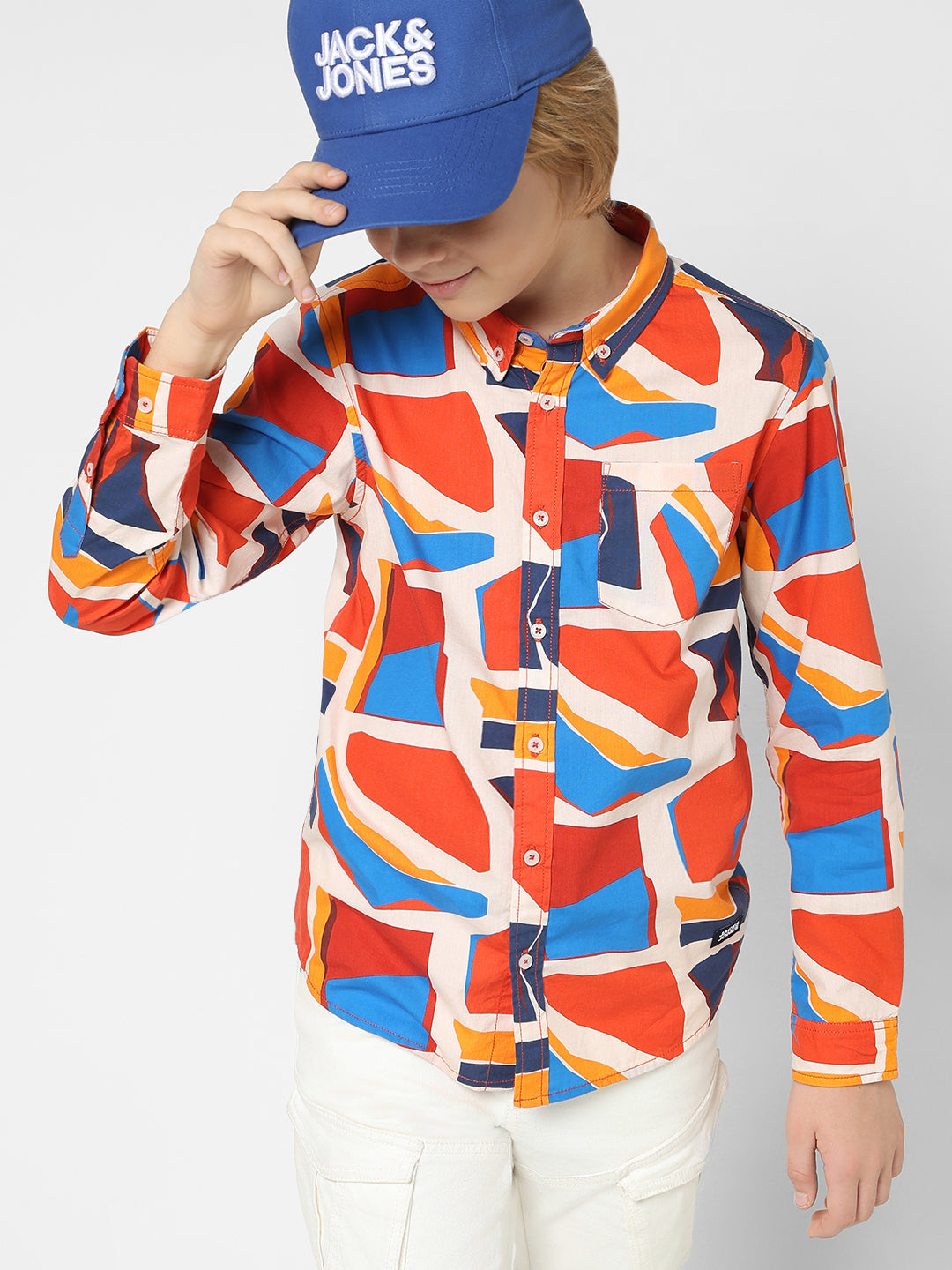 JUNIORS Regular Fit All-Over Print Shirts
