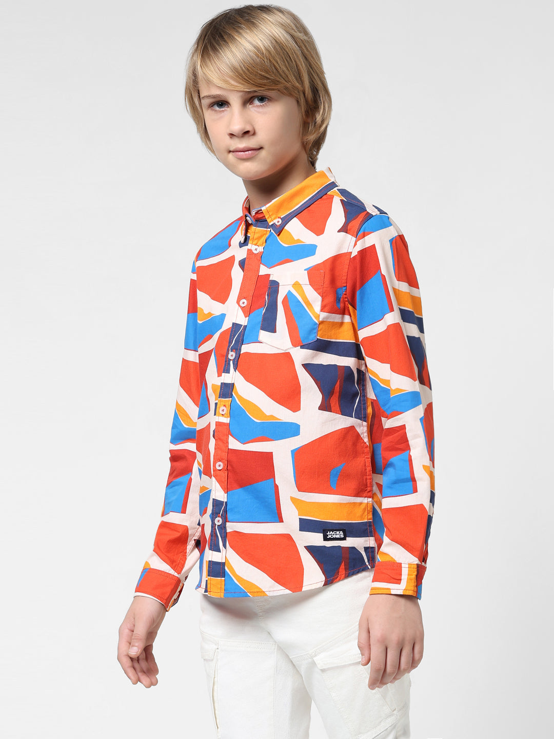 JUNIORS Regular Fit All-Over Print Shirts
