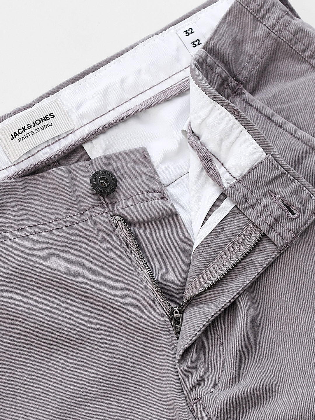 Grey Slim Fit Cargo Pants