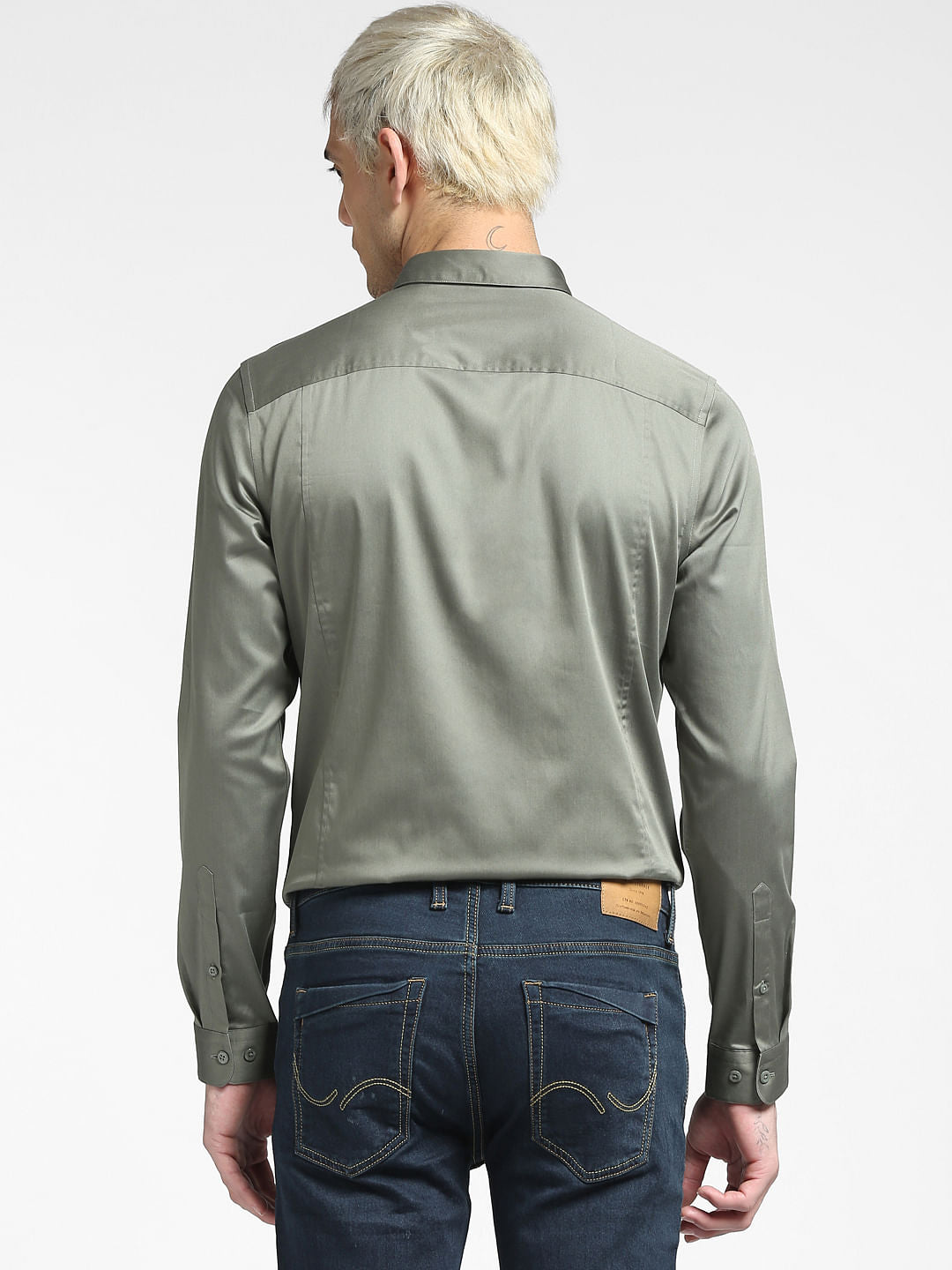 Light Grey Full Sleeves Shirt