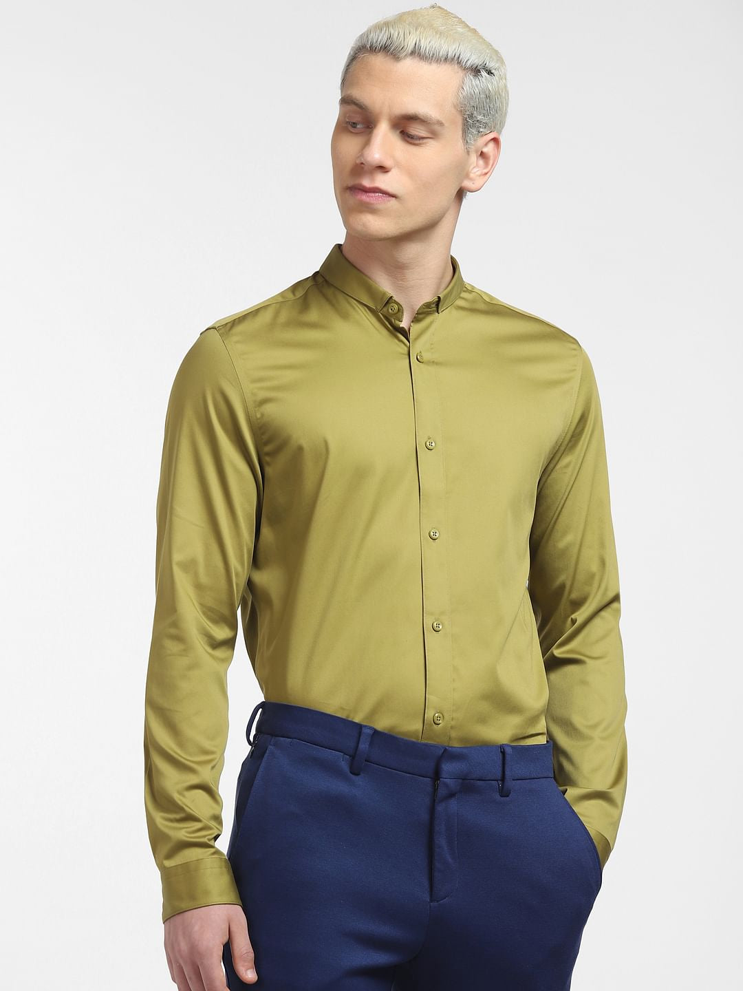 Green Full Sleeves Shirt