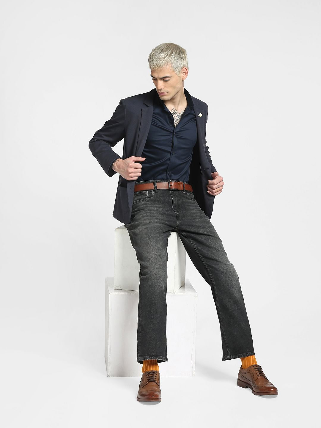 Blue Full Sleeves Shirt