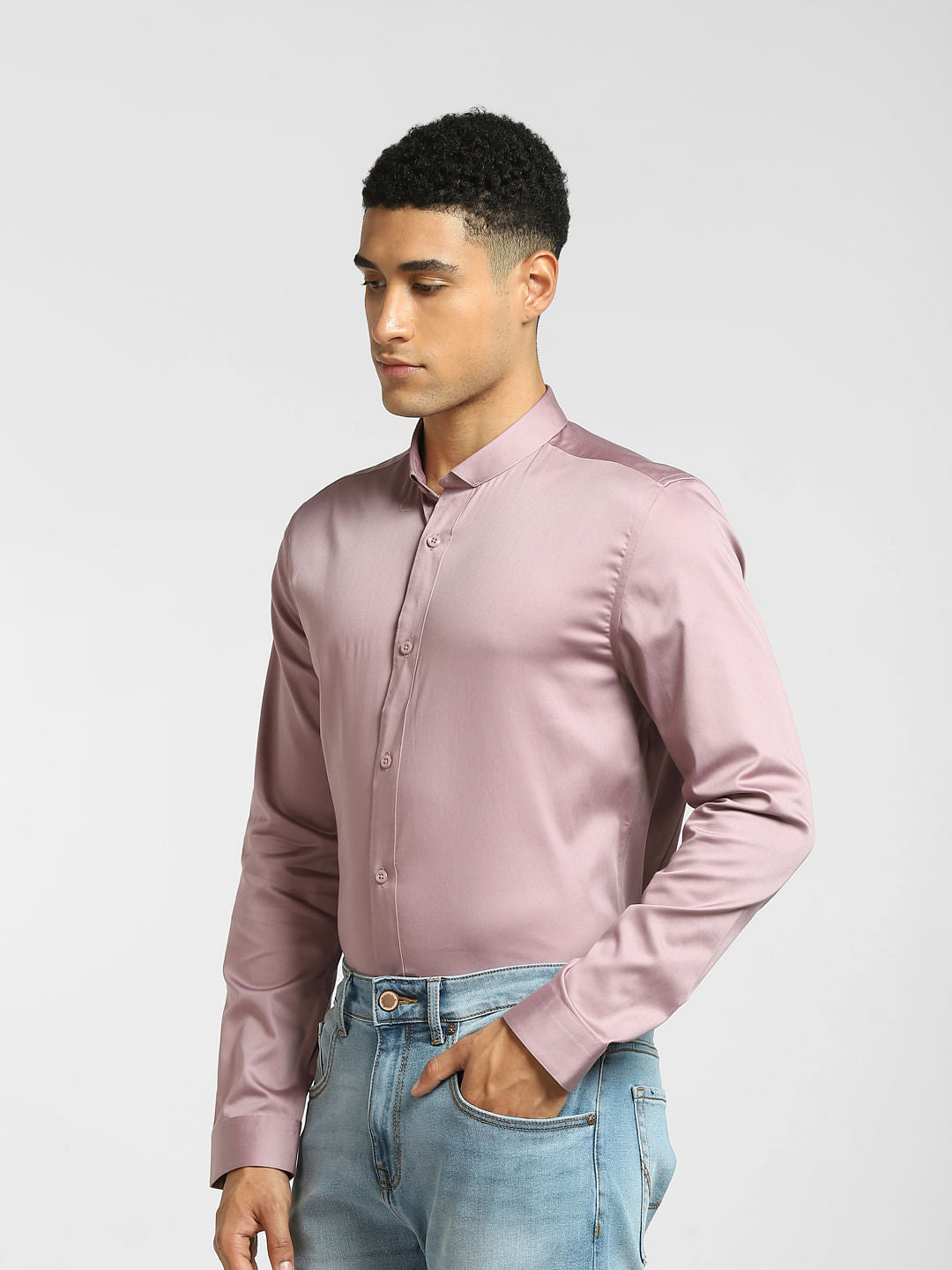 Light Pink Full Sleeves Shirt