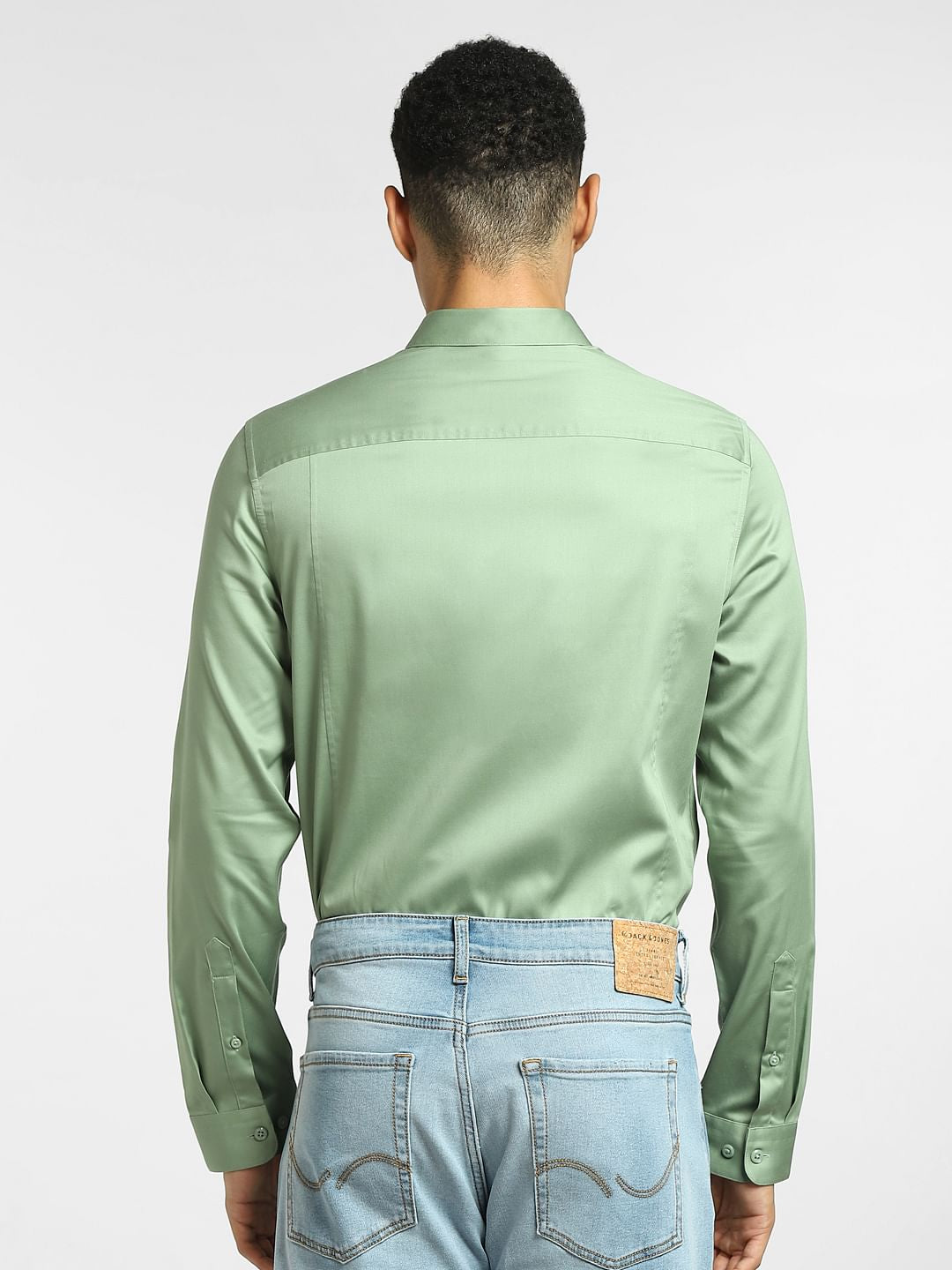 Light Green Full Sleeves Shirt