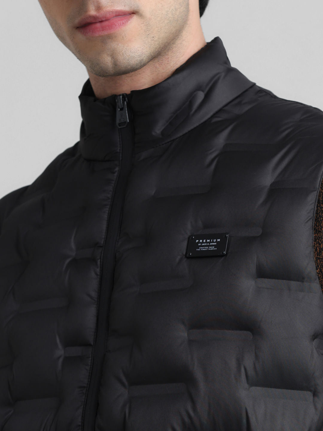 Black Sleeveless Puffer Vest