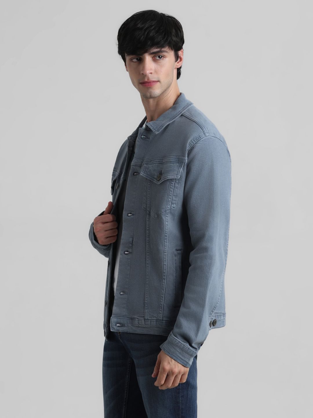 URBAN RACERS by JACK&JONES Grey Over-Dyed Casual Jacket