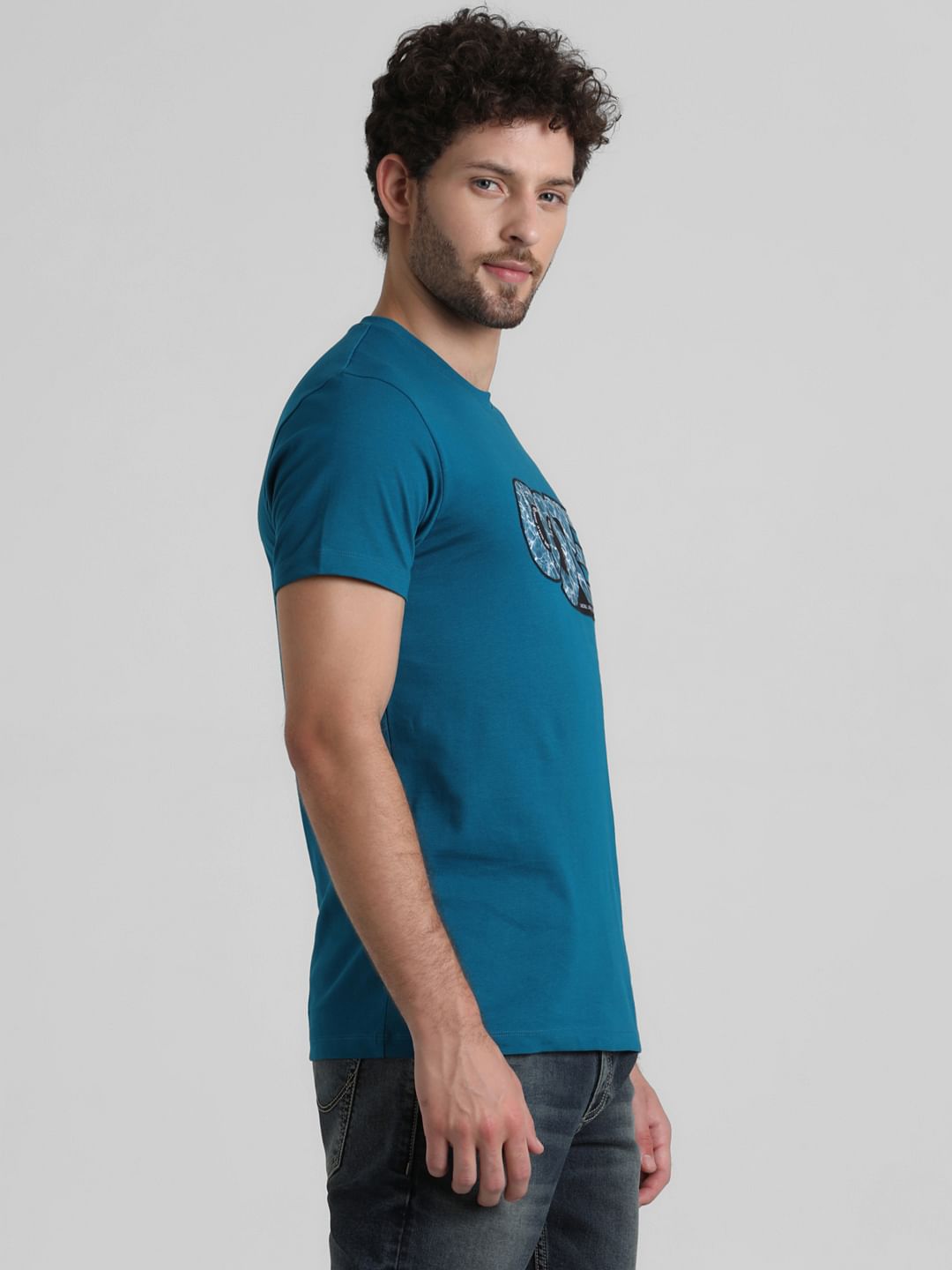 Core Blue Crew Neck T-shirt