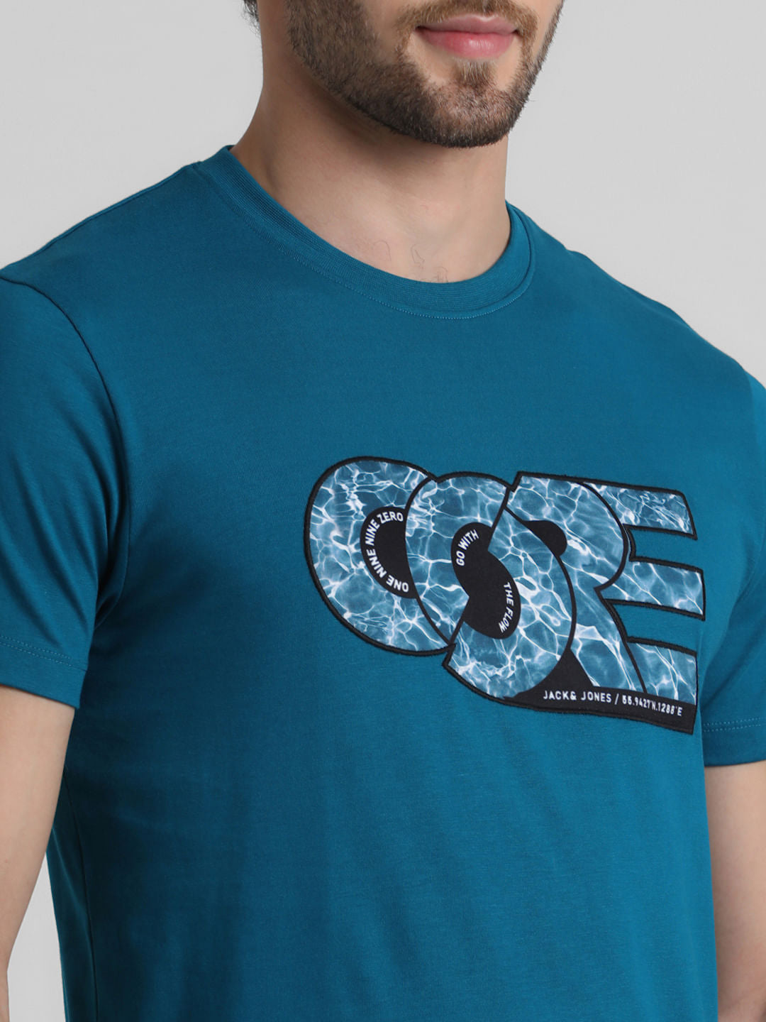 Core Blue Crew Neck T-shirt