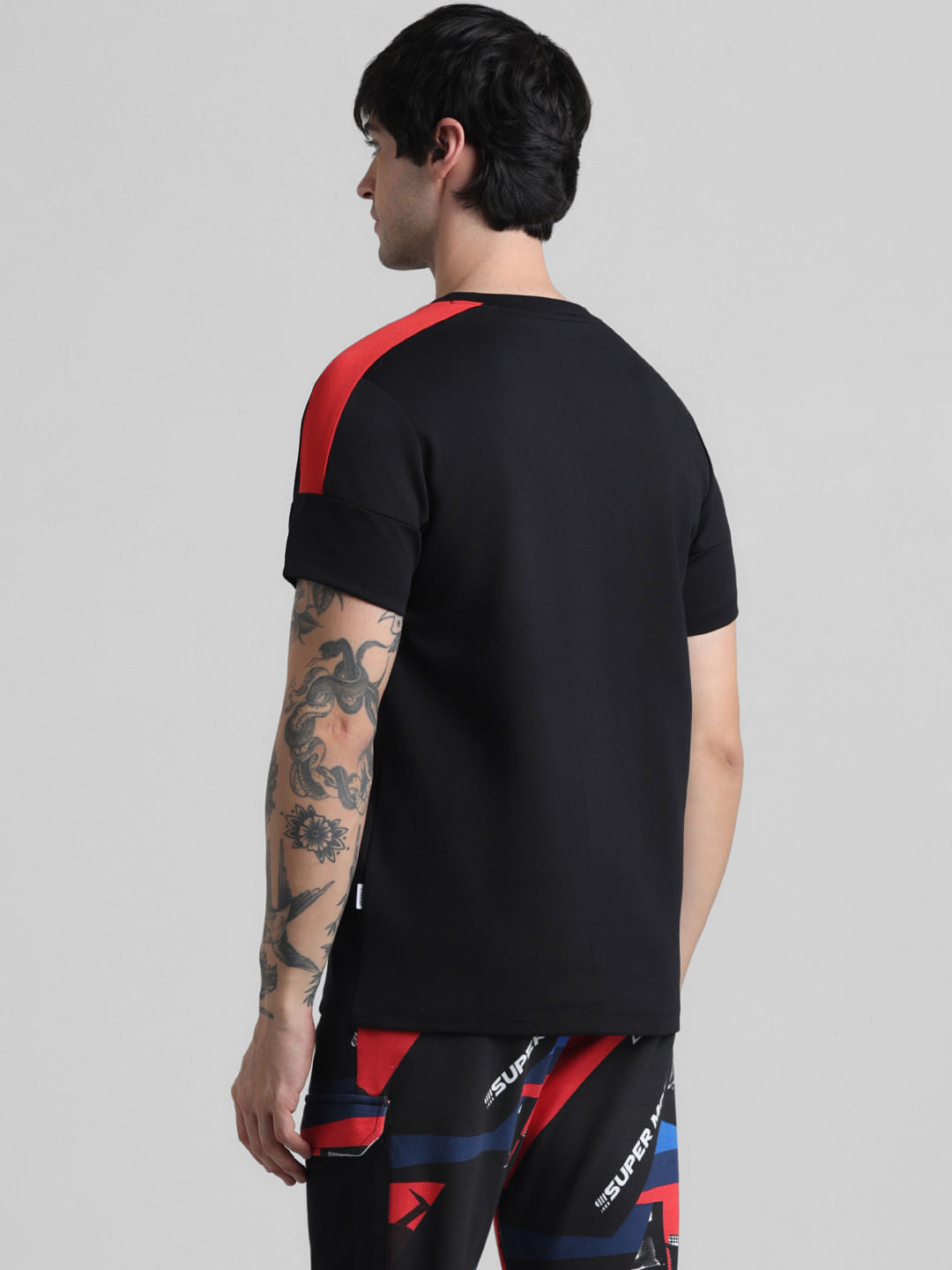 URBAN RACERS by Jack & Jones Black Crew Neck T-shirt