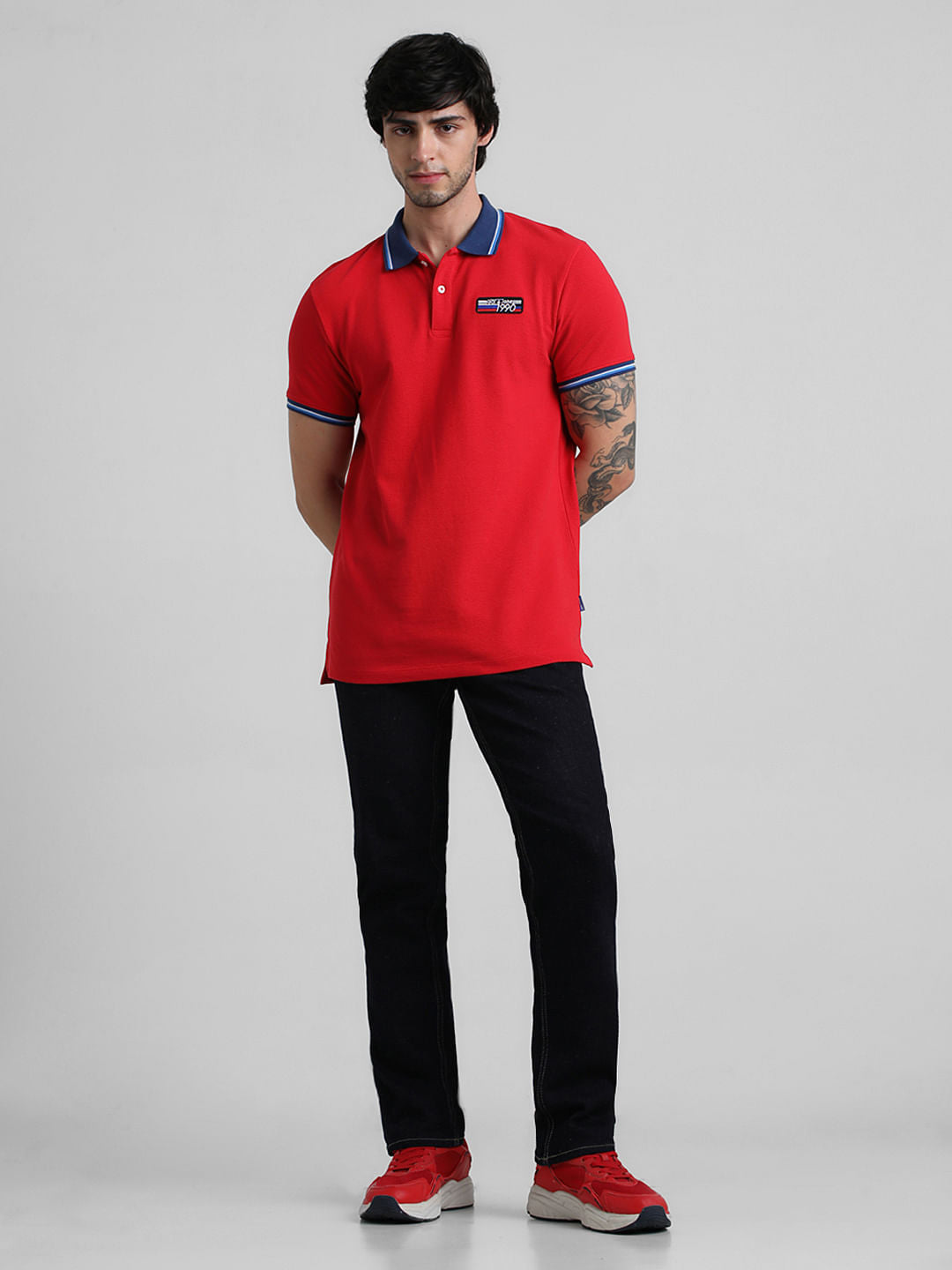 URBAN RACERS by JACK&JONES RED MOTORSPORT POLO T-SHIRT