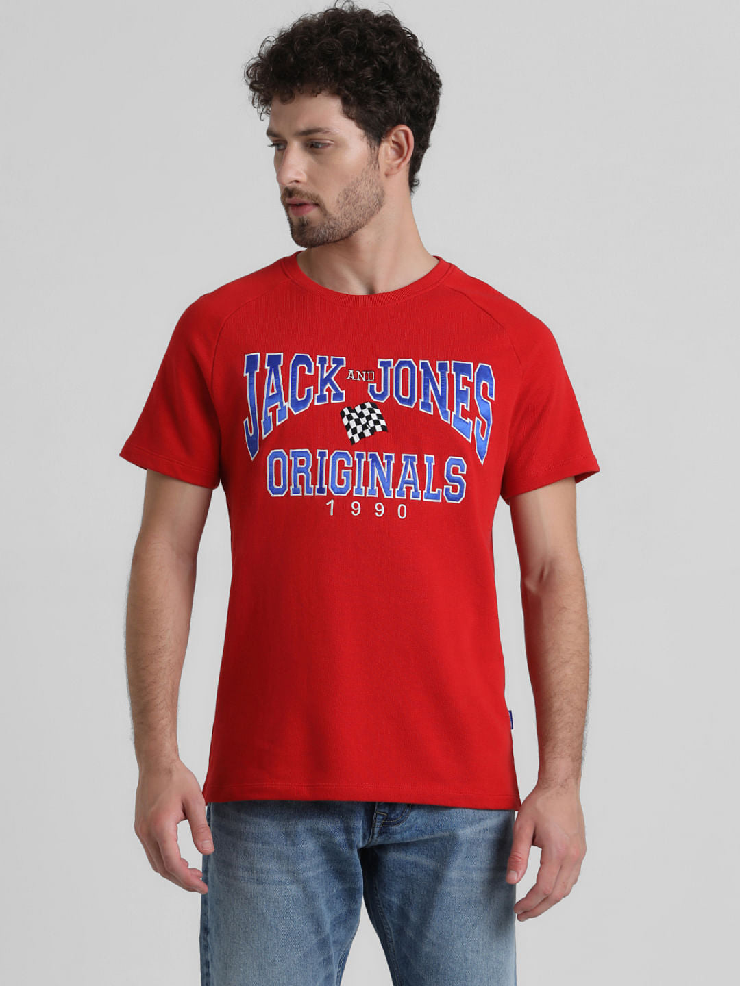 Originals Red Logo Print T-shirt