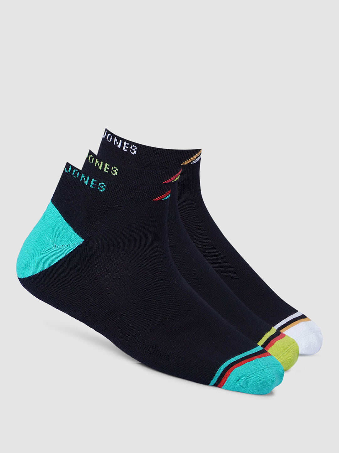 Pack of 3 Navy Terry Ankle Length Socks