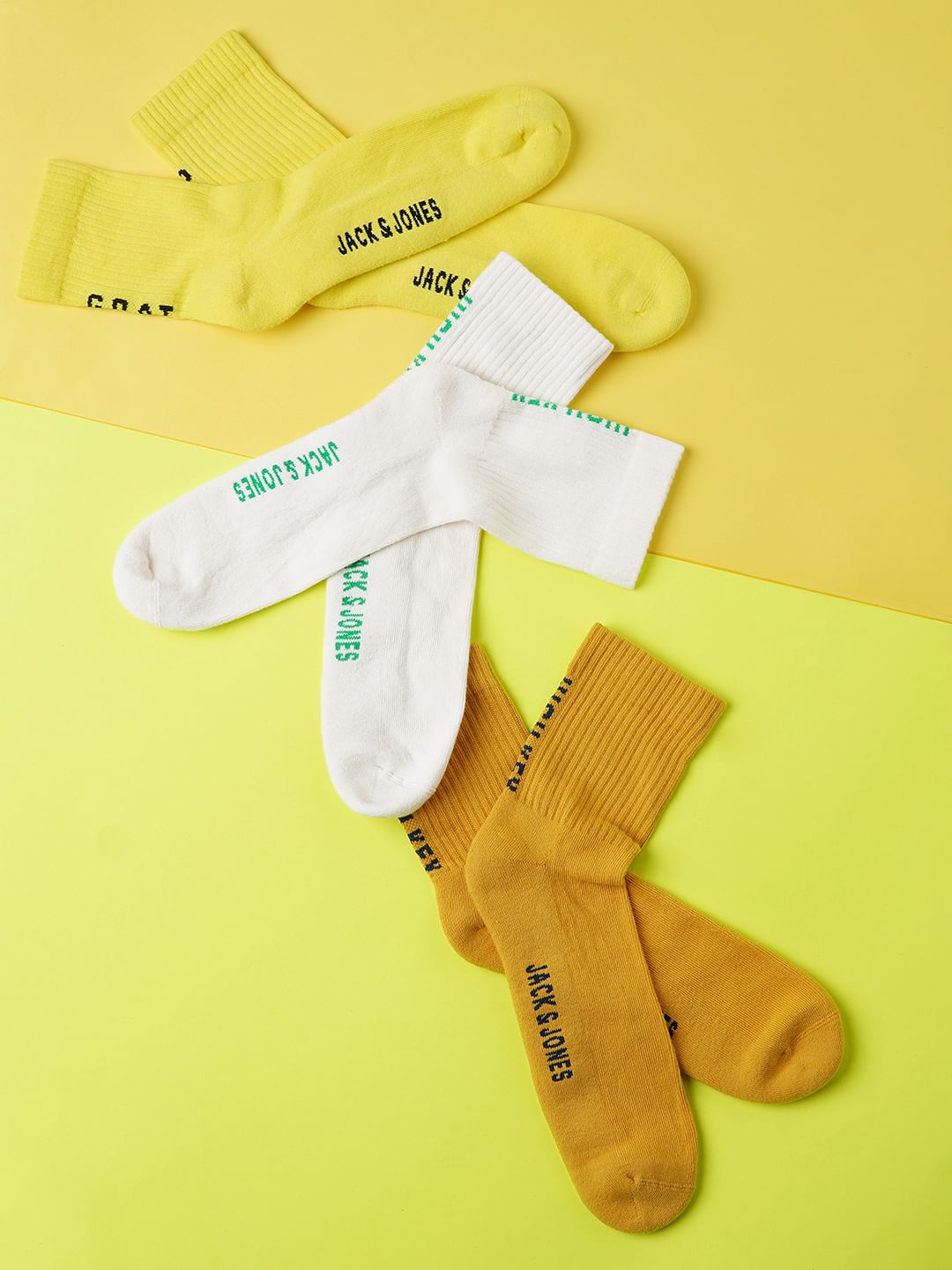 Pack Of 3 Terry Mid Length Socks - ONE