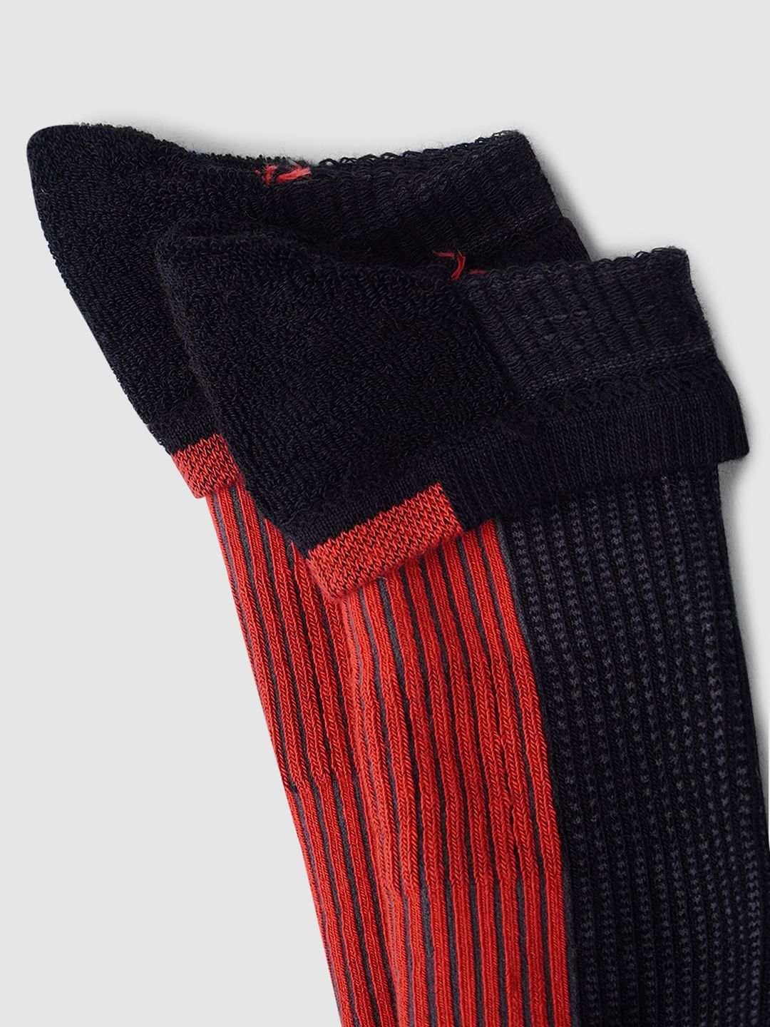 Pack Of 3 Colourblocked Terry Ankle Length Socks