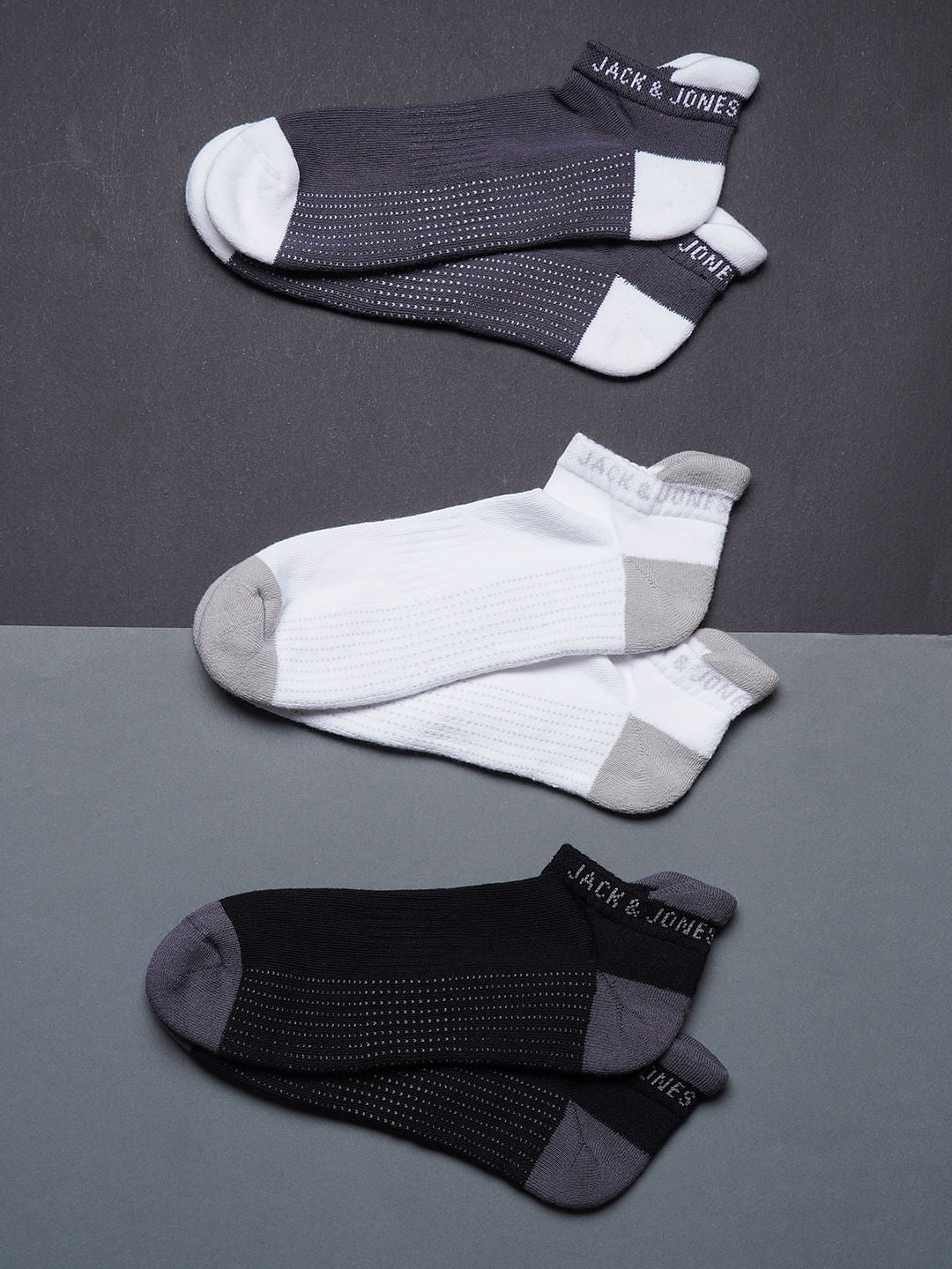Pack Of 3 Terry Ankle Length Socks - ONE