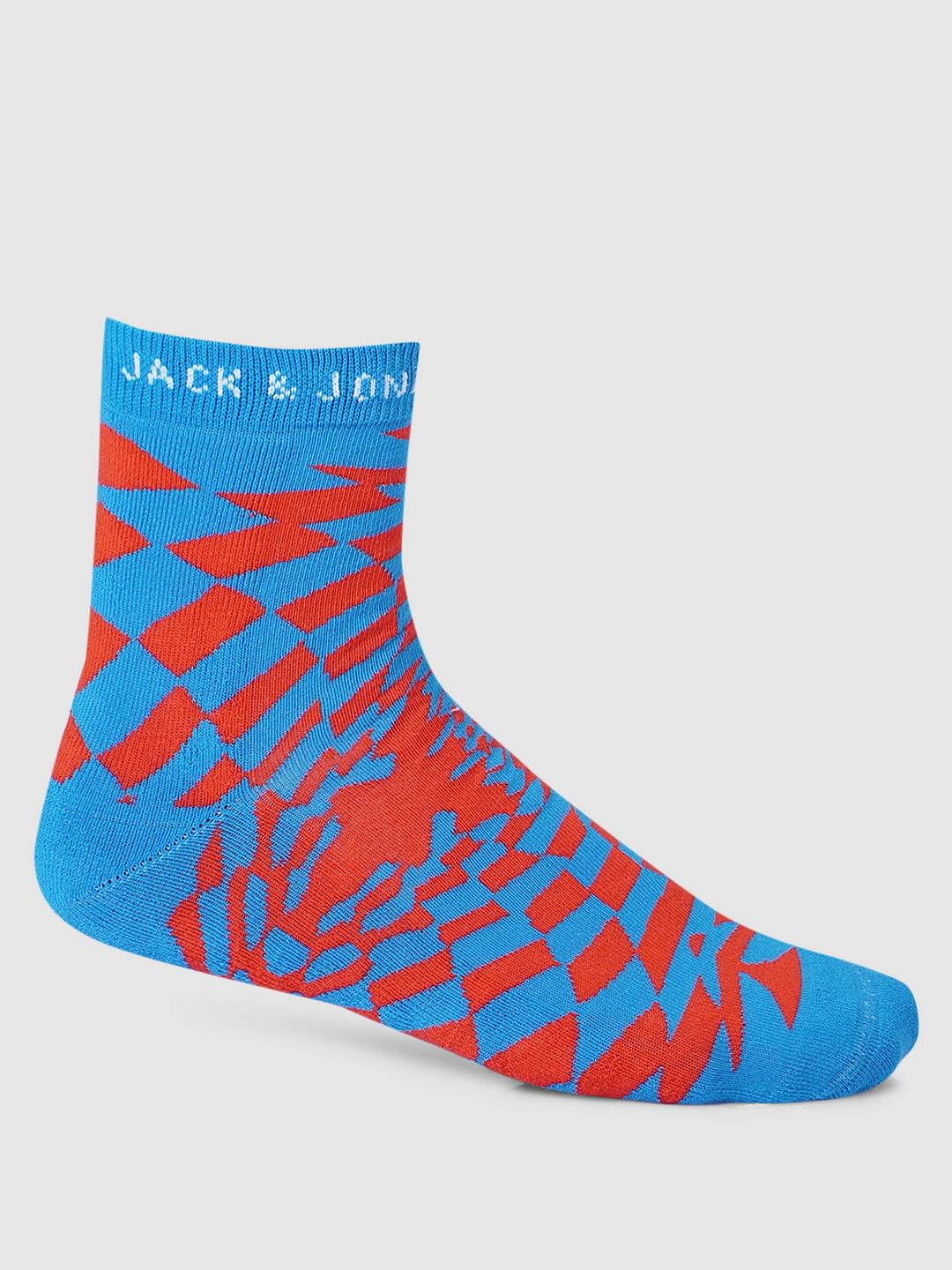 Pack Of 3 Printed Terry Mid Length Socks
