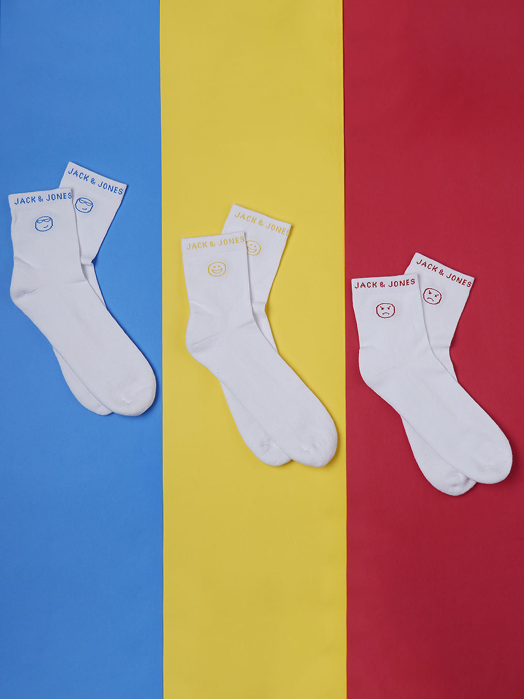 Pack Of 3 White Terry Mid Length Socks - ONE
