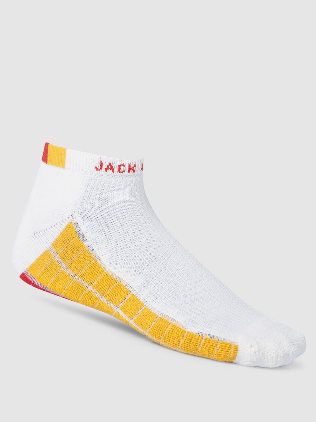 Pack Of 3 Colourblocked Terry Ankle Length Socks
