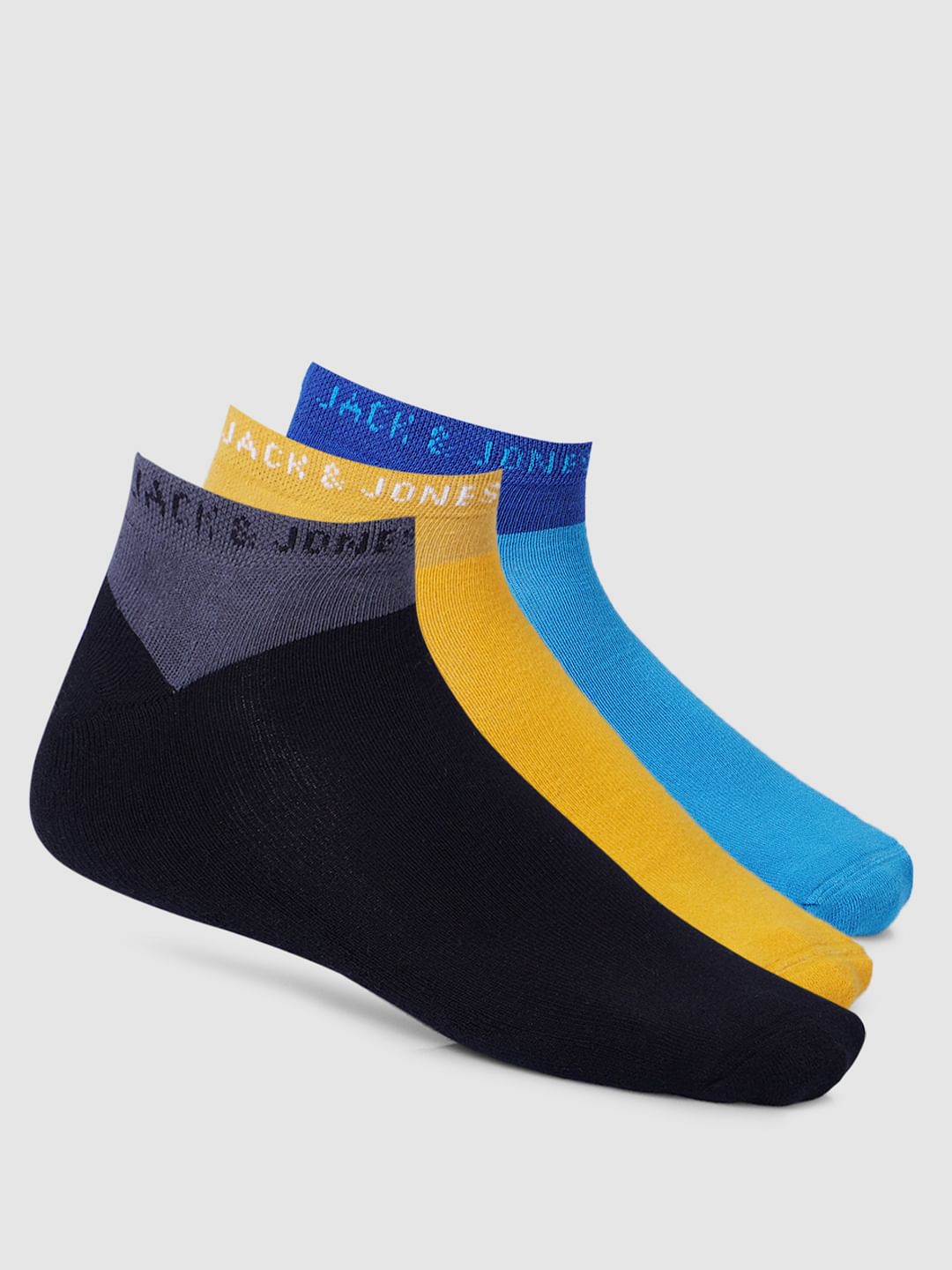 Pack Of 3 Terry Ankle Length Socks - ONE