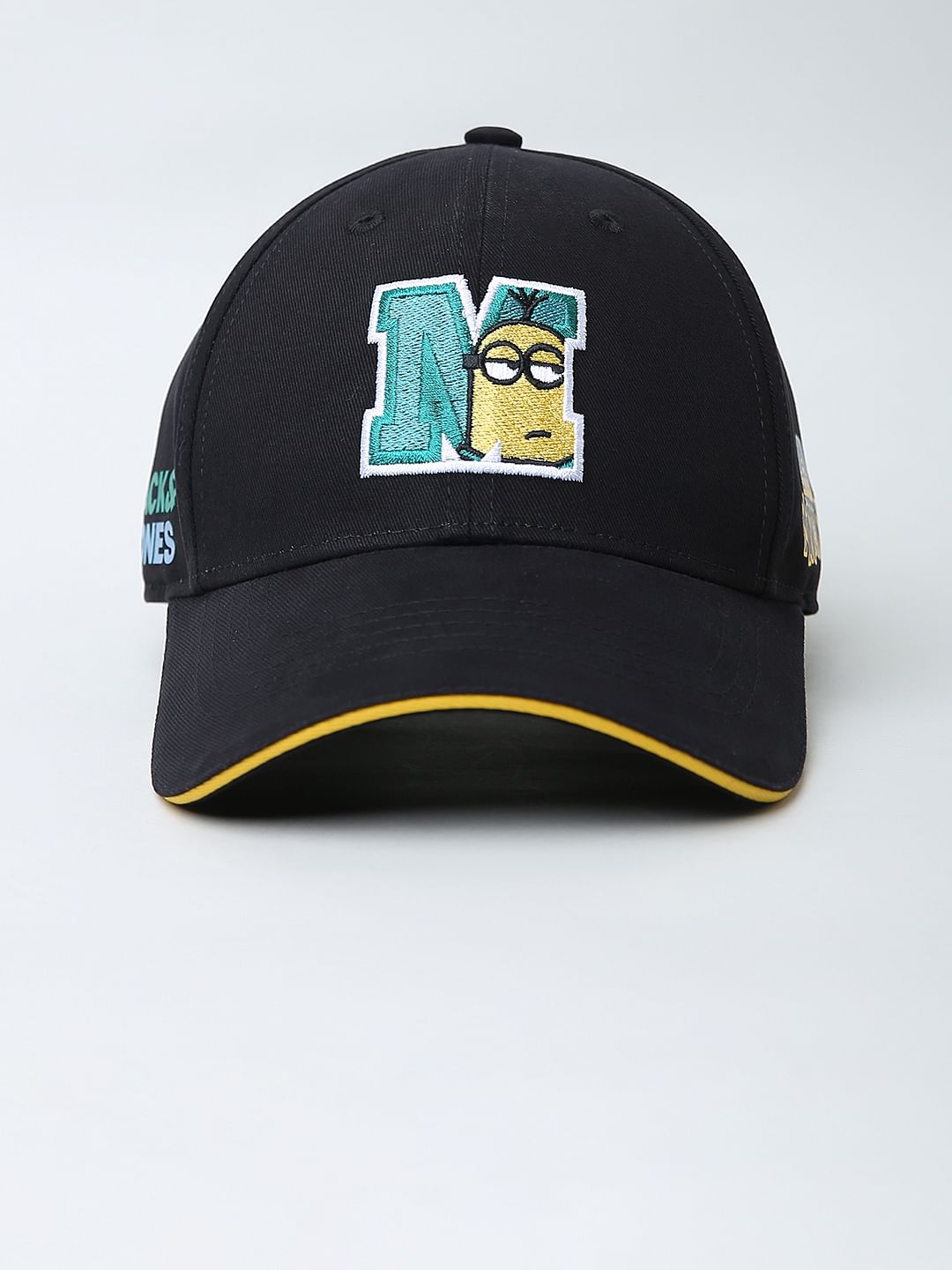 X Minions Black Embroidered Cap