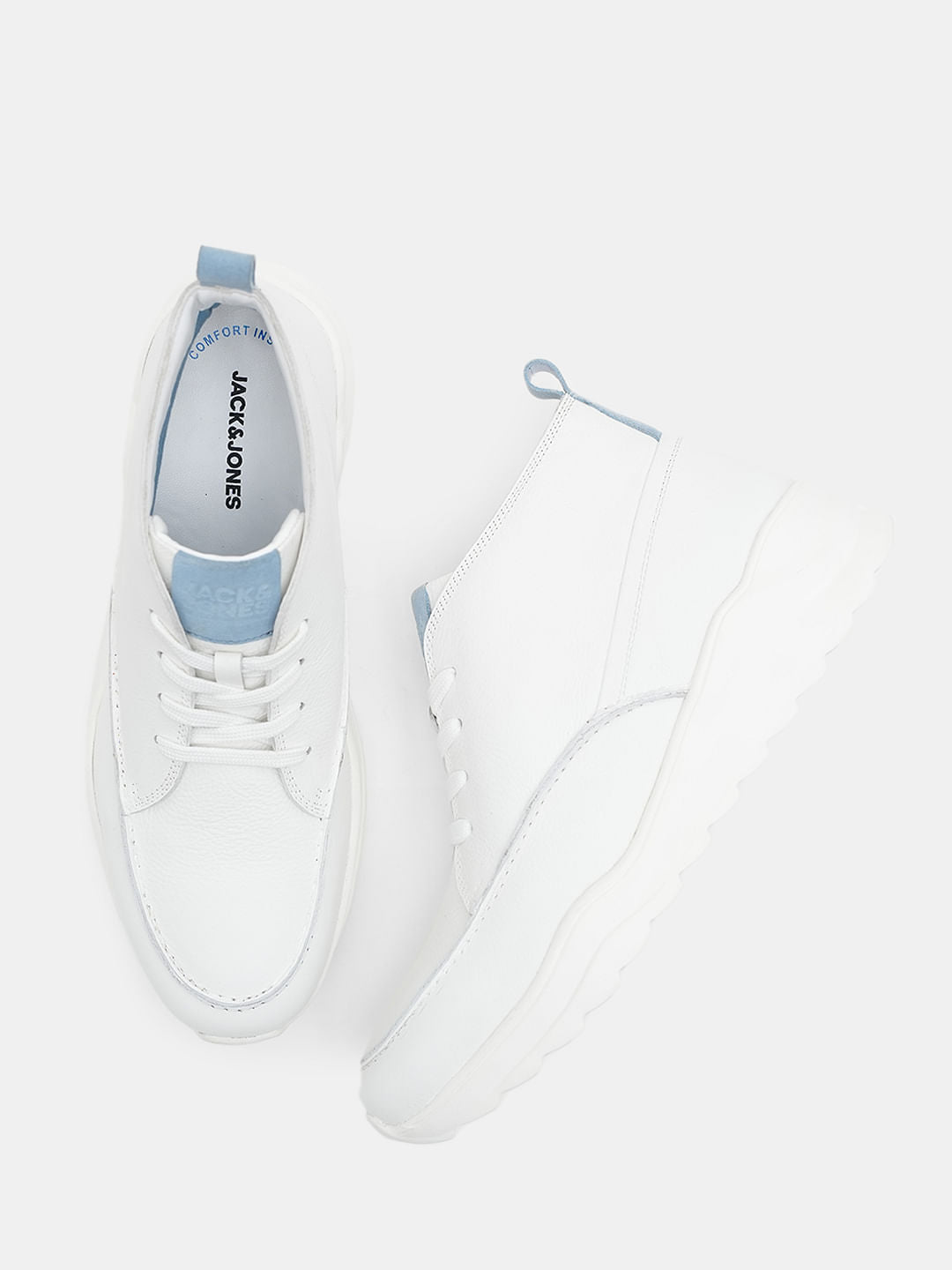 White Leather Summer Boots