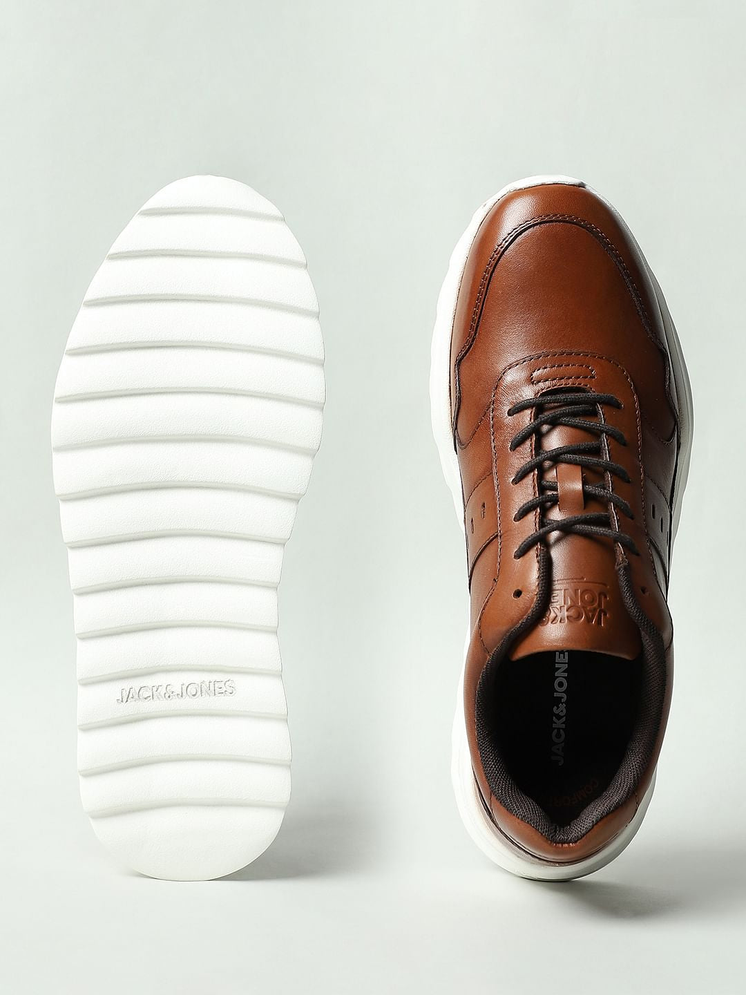 Brown Premium Leather Sneakers