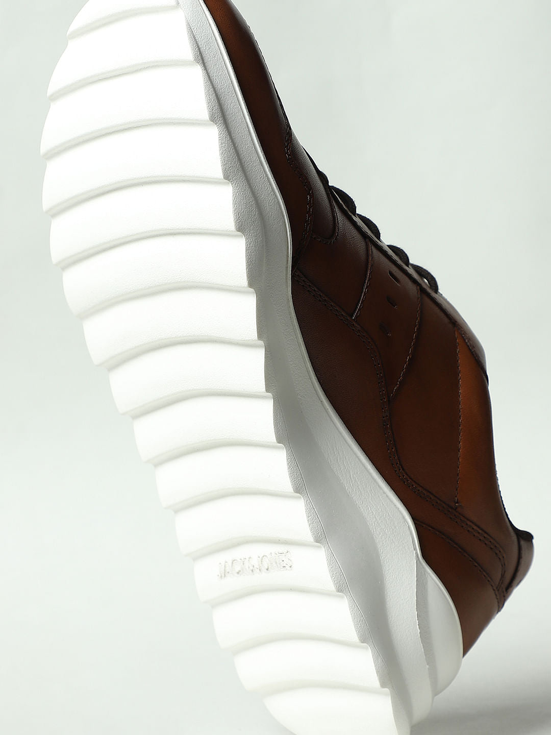 Brown Premium Leather Sneakers