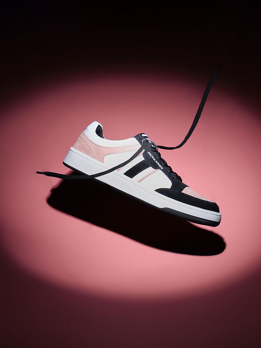 Black Colourblocked Casual Sneakers - 40