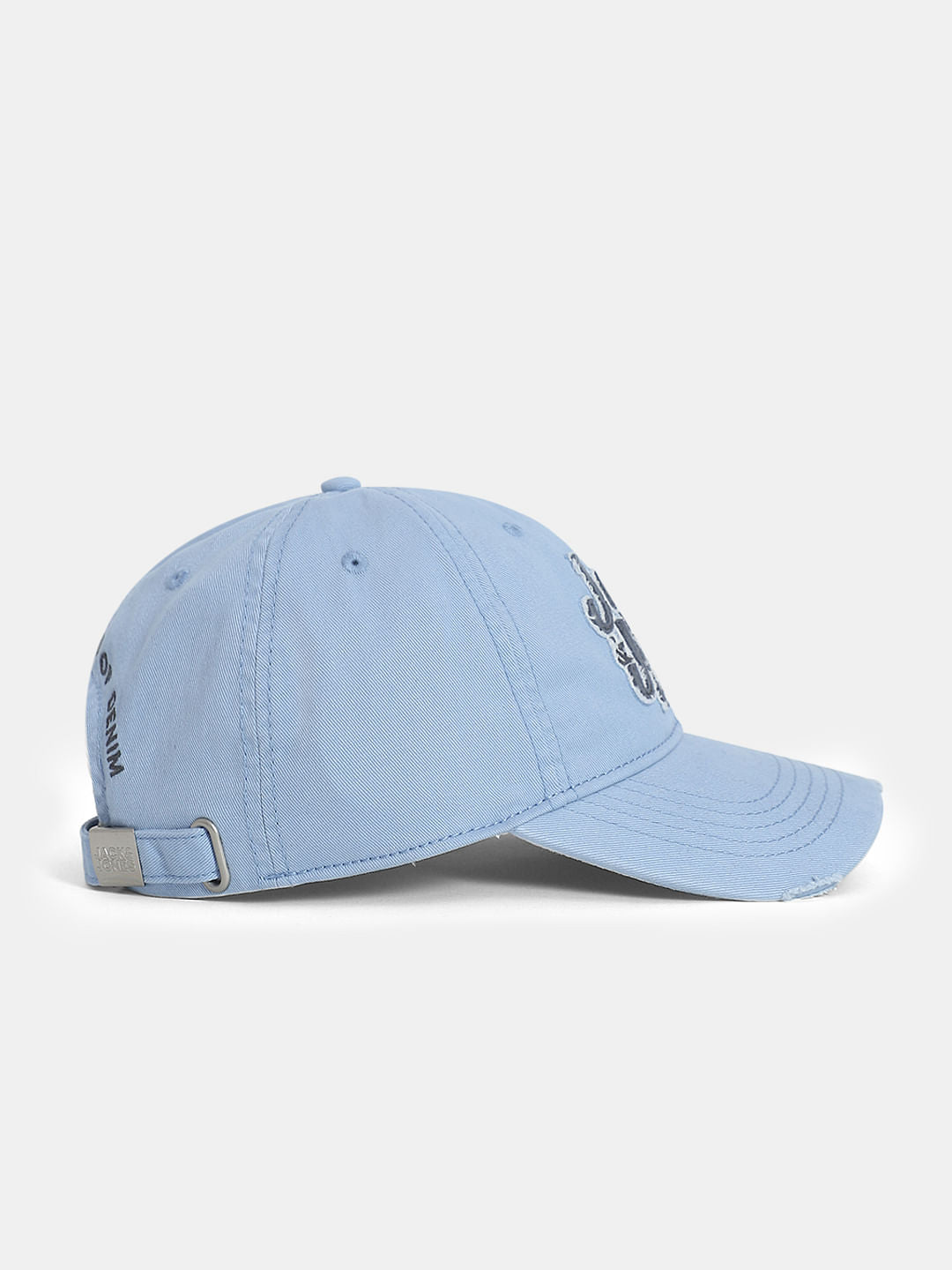 Blue Embroidered Logo Varsity Cap