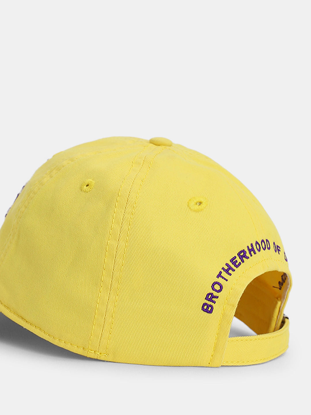 Yellow Embroidered Logo Varsity Cap