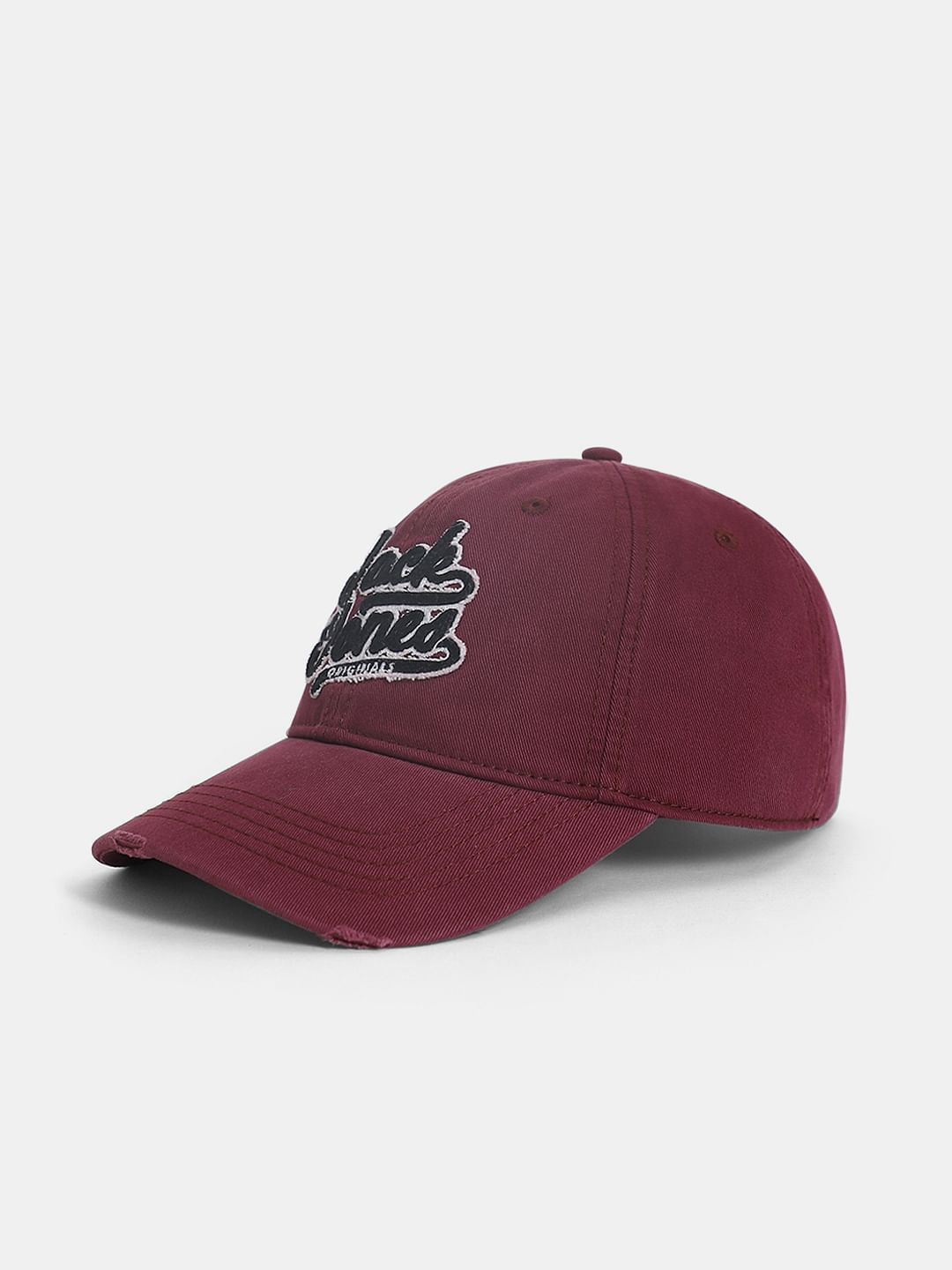 Maroon Embroidered Logo Varsity Cap