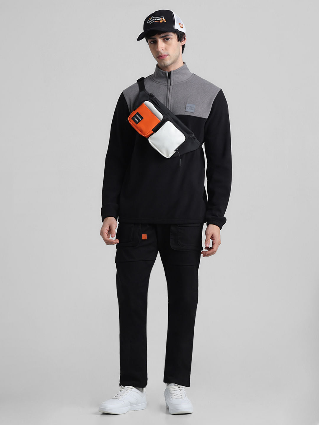 Black Low Rise Slim Fit Pants