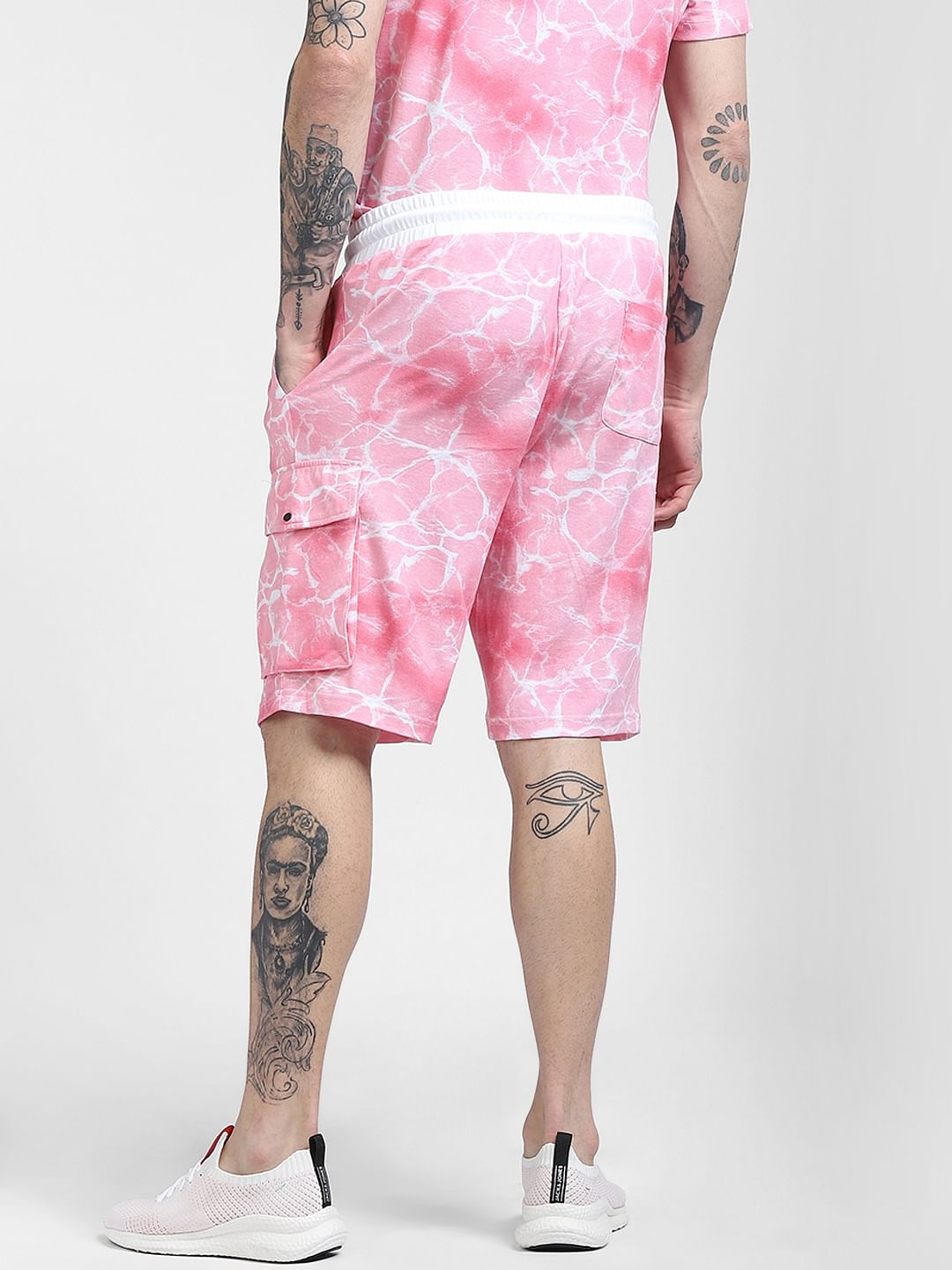 Pink Tie Dye Co-ord Shorts