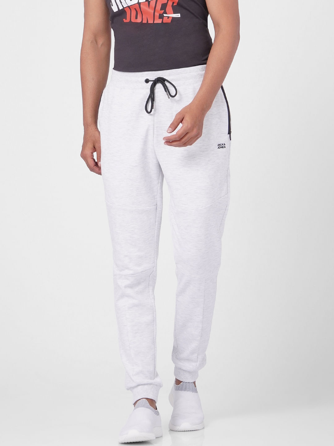 Light Grey Low Rise Trackpants