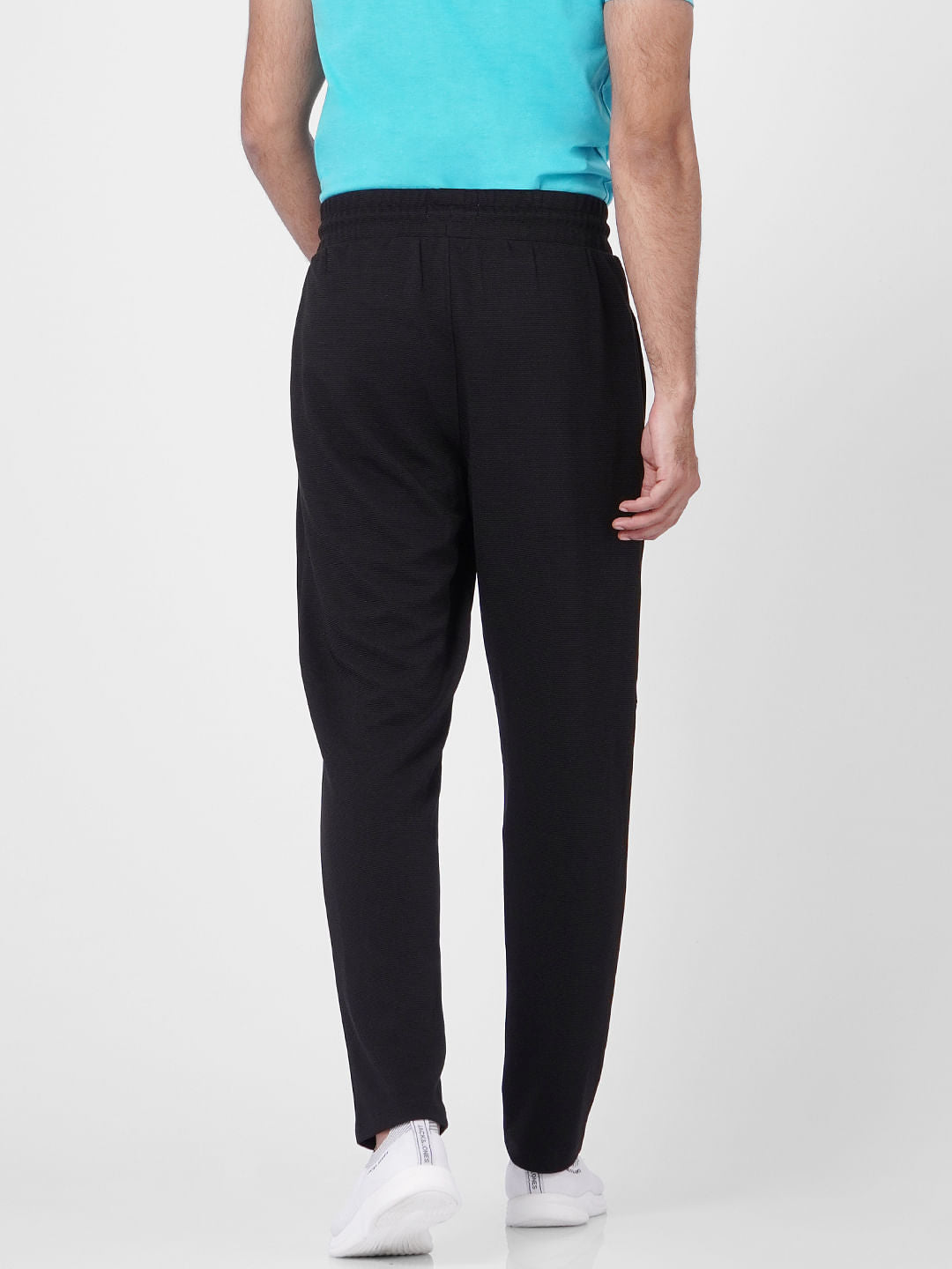 Black Low Rise Trackpants