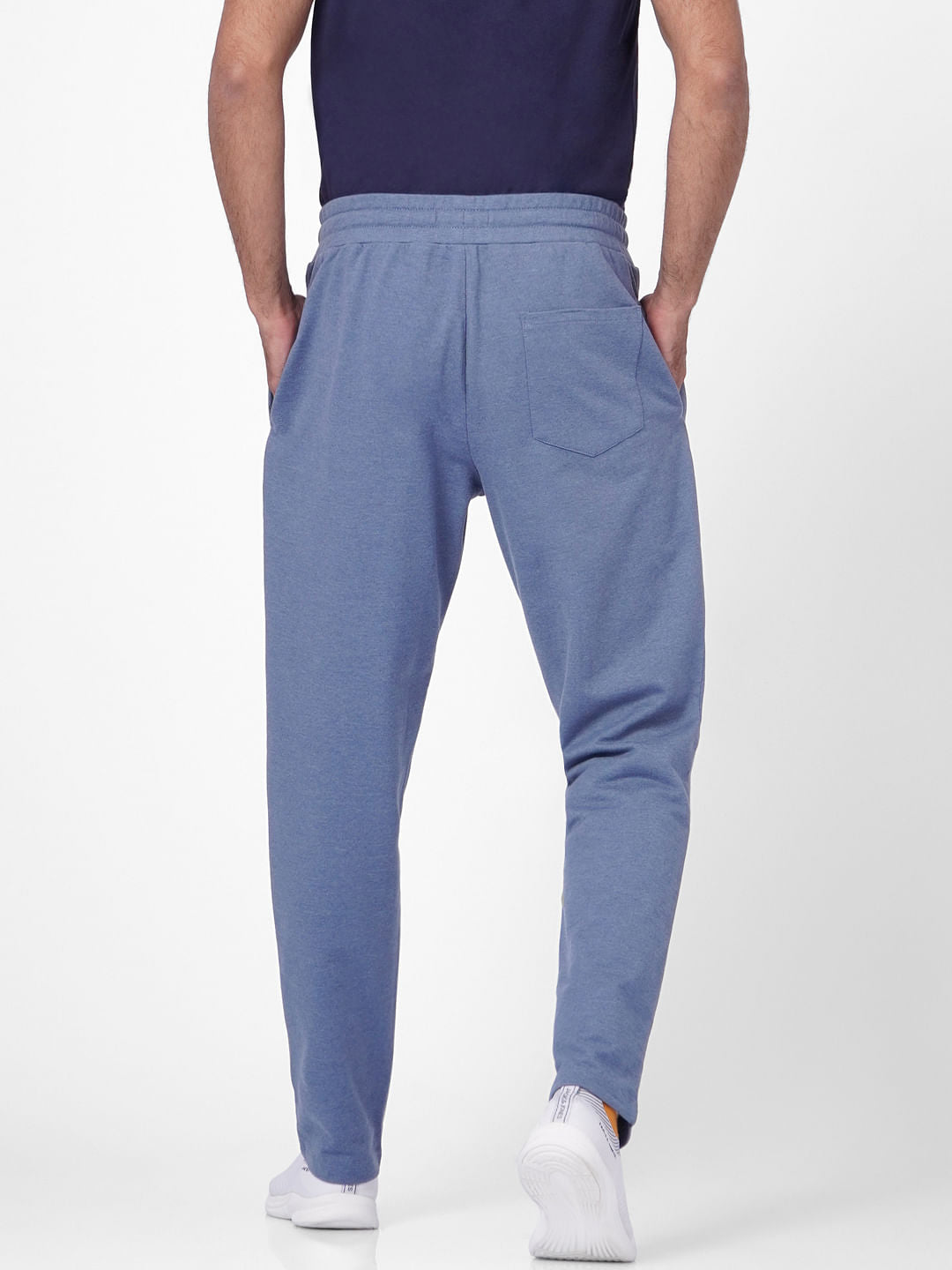Blue Mid Rise Trackpants