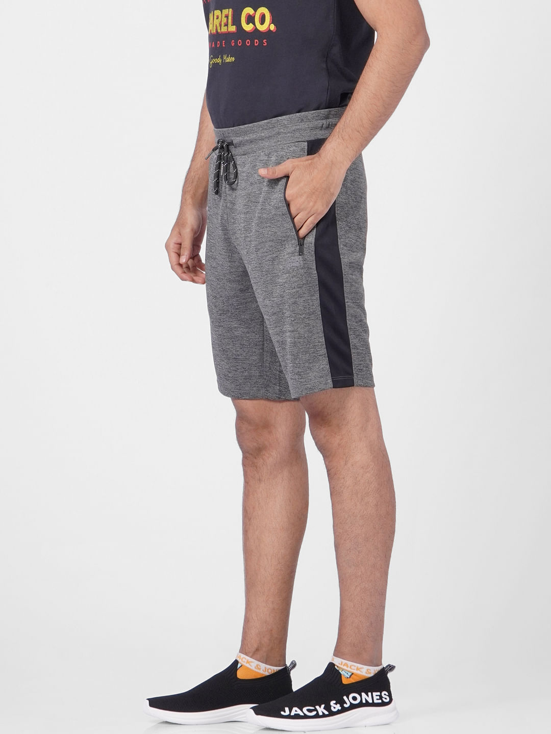 Grey Mid Rise Sweatshorts