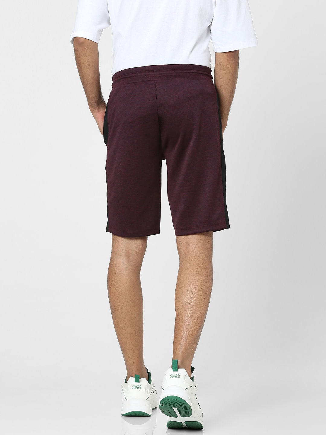 Maroon Mid Rise Sweatshorts